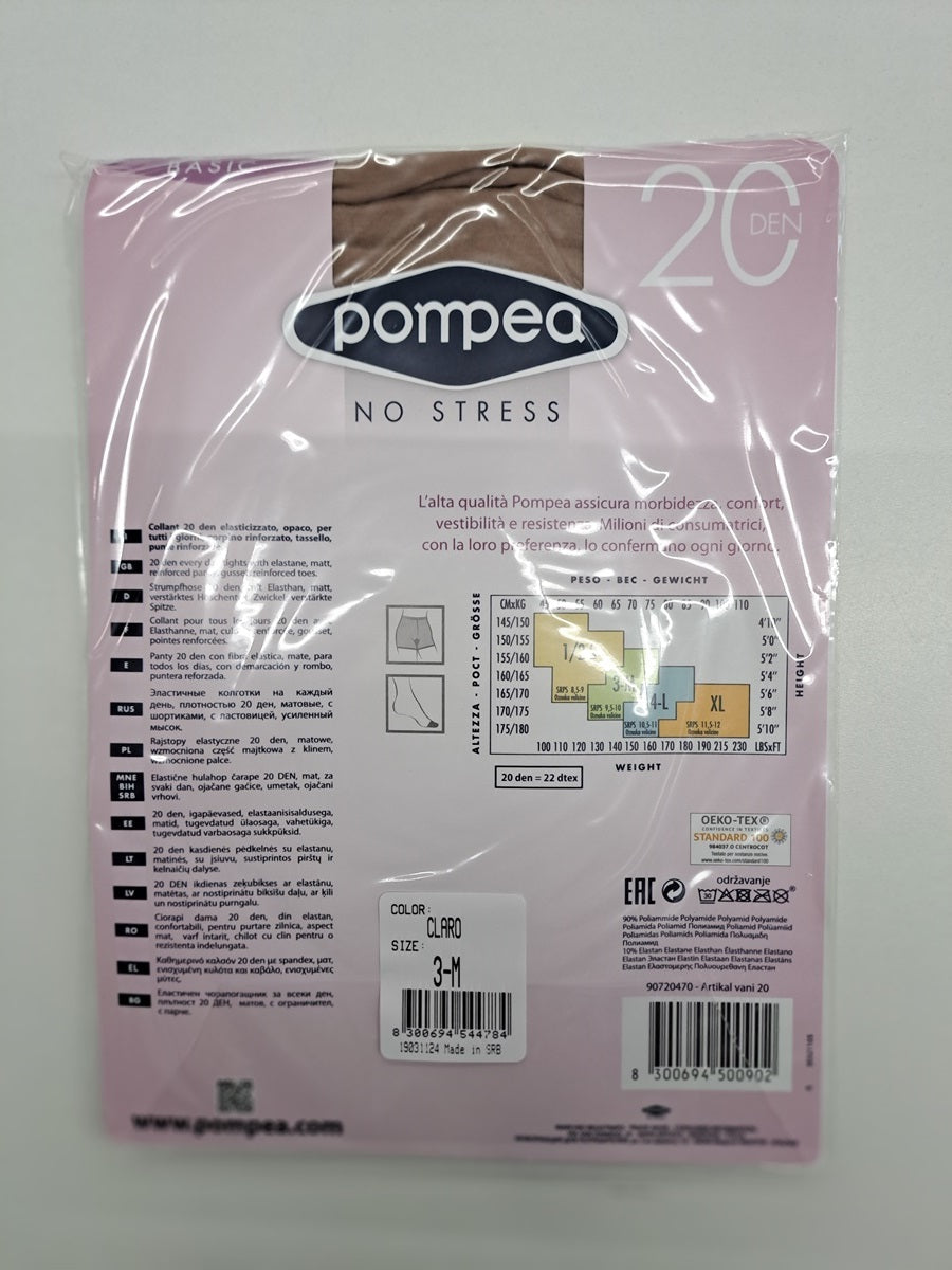 Pompea Strumpfhose 7003 claro 20 DEN