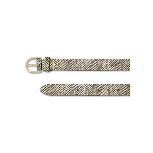 Bernd Götz Ledergürtel Schwarz-Gold Snakeprägung | Modell 301955- Detailansicht