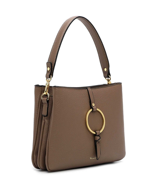 Tamaris Handtasche 34823 Taupe - für Büro, City & Freizeit - Frontansicht