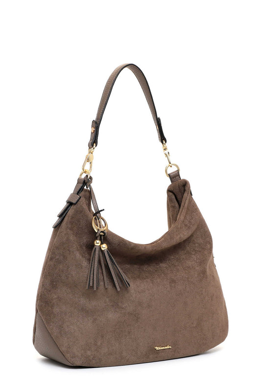 Tamaris Beuteltasche 34882 Taupe - Modern & alltagstauglich Frontansicht
