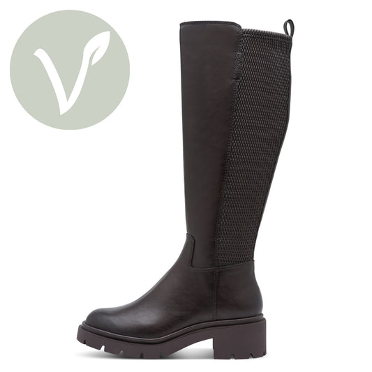 Tamaris Stiefel 25610 Mocca - Vegan mit Touch-it Fußbett- Seitenansicht