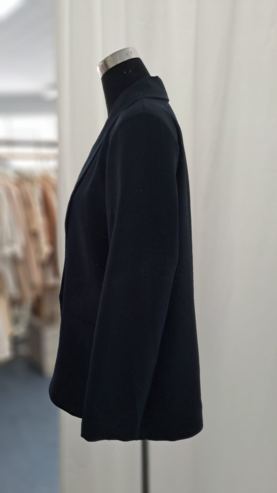 Longblazer Blau - Offener Schalkragen | SM Youngfashion 6885
