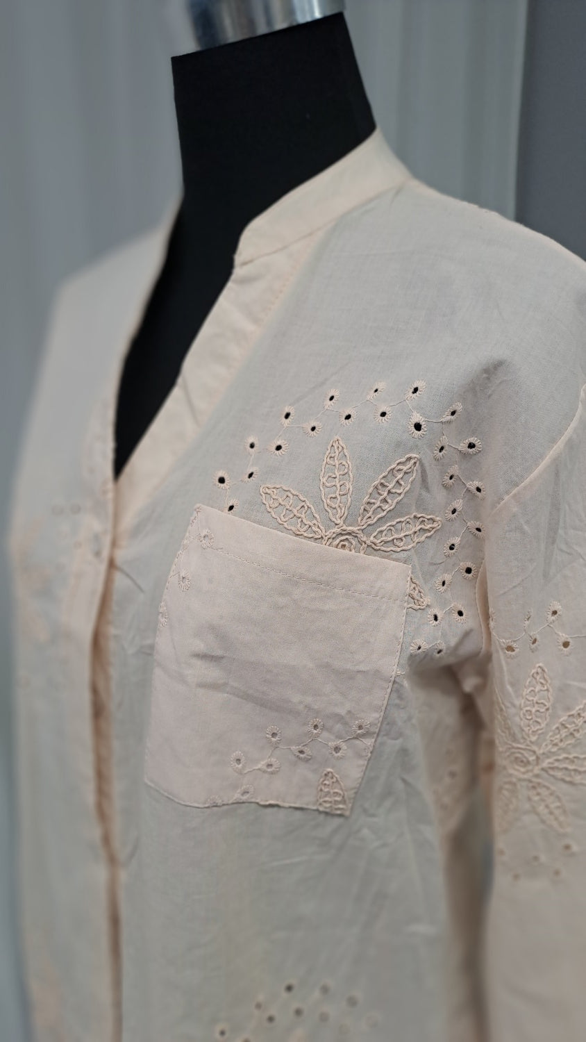 Cocco Rosso Bluse 50008 Beige