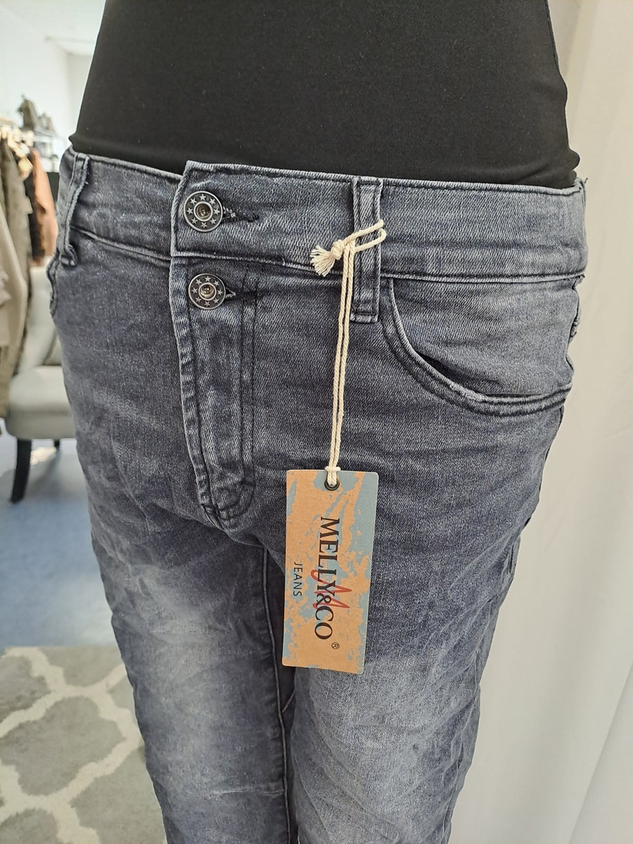 Melly & Co Jeans 15331 Grau