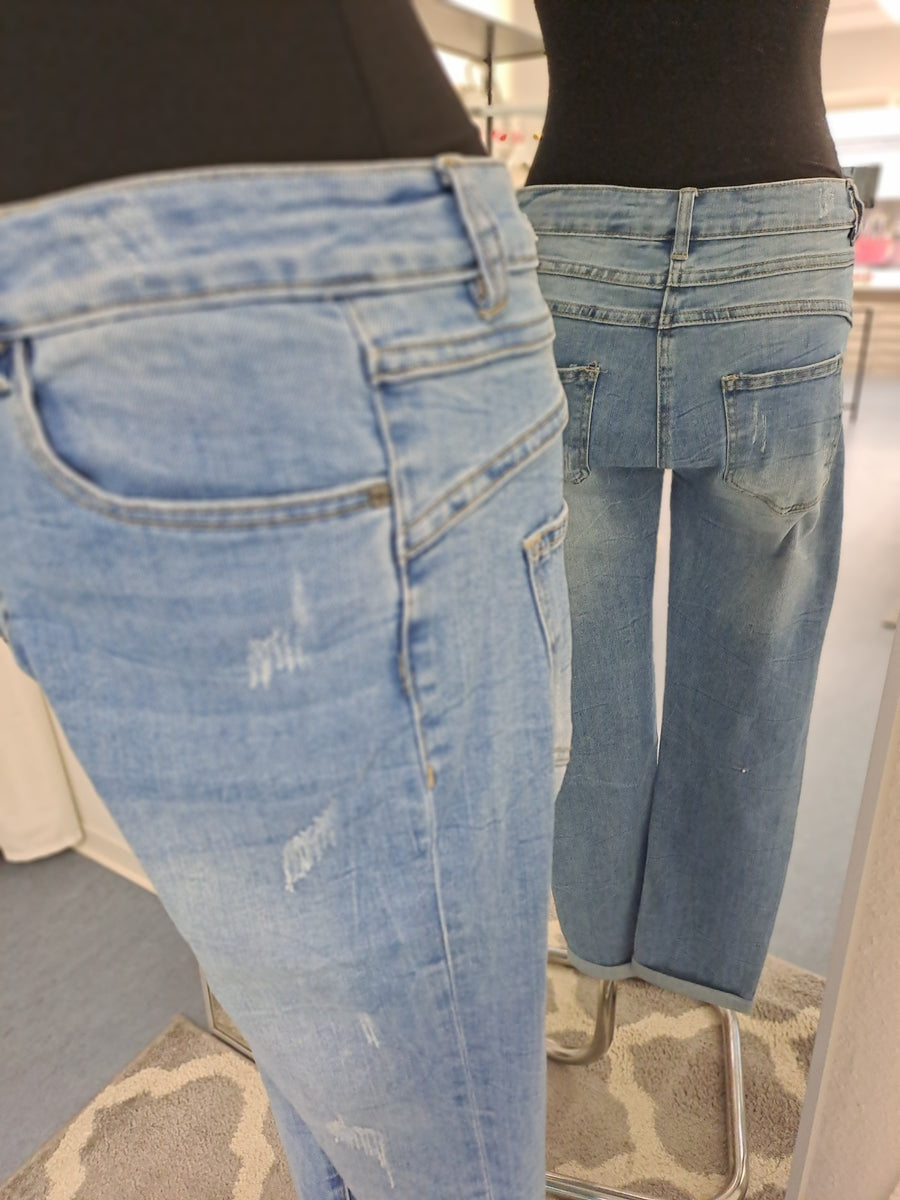 3D Denim Jeans 16021 Blau