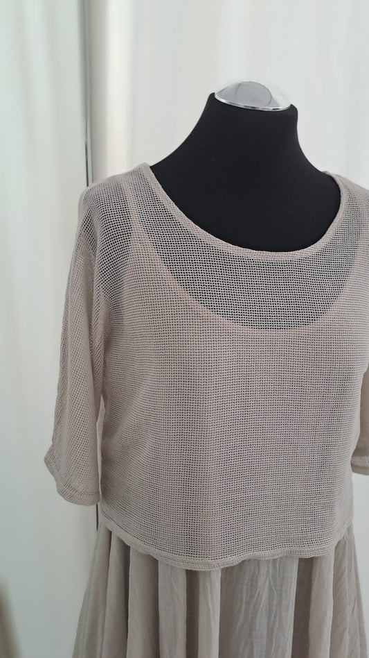 Liping Moda Midikleid 1865 Beige