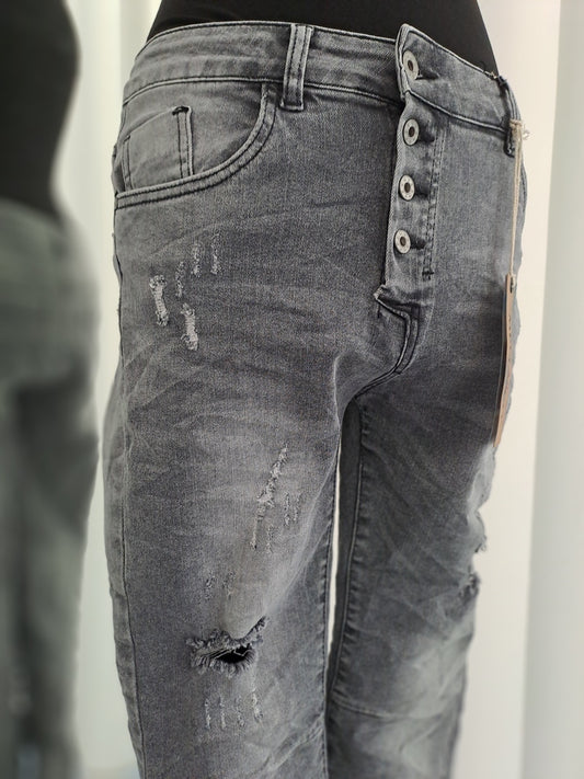 Melly & Co Jeans 15221 Grau