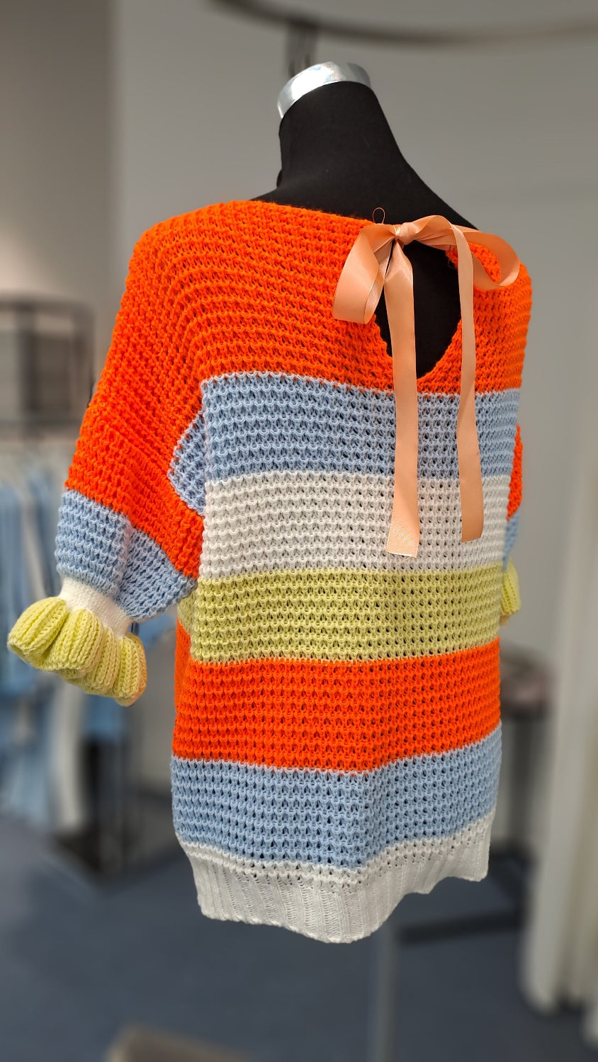 Young Collection Strickpulli Multicolor gestreift (Modell 2905)