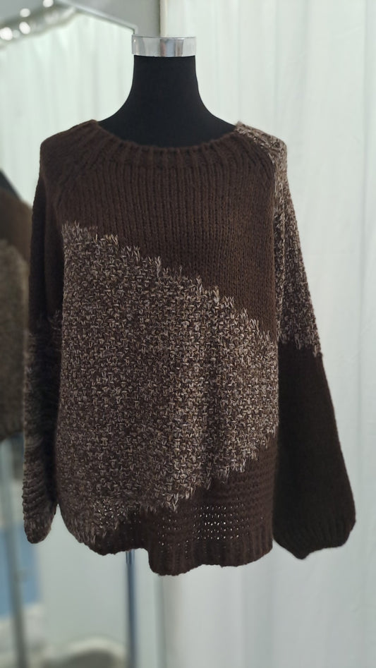 Charme Mode Pulli 31808 Braun