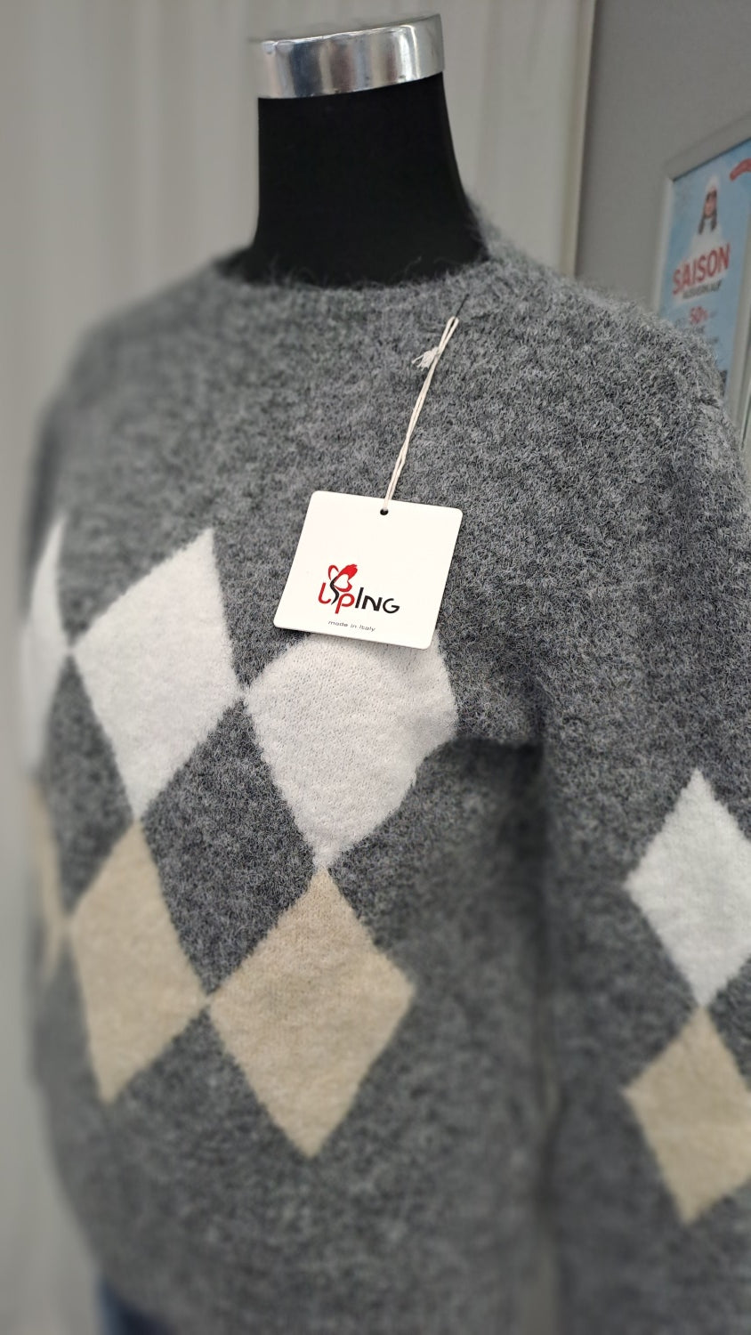 Liping Moda Pulli 34558 Grau