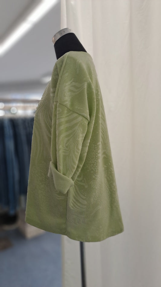 Young Collection Langarmshirt 2304 Hellgrün