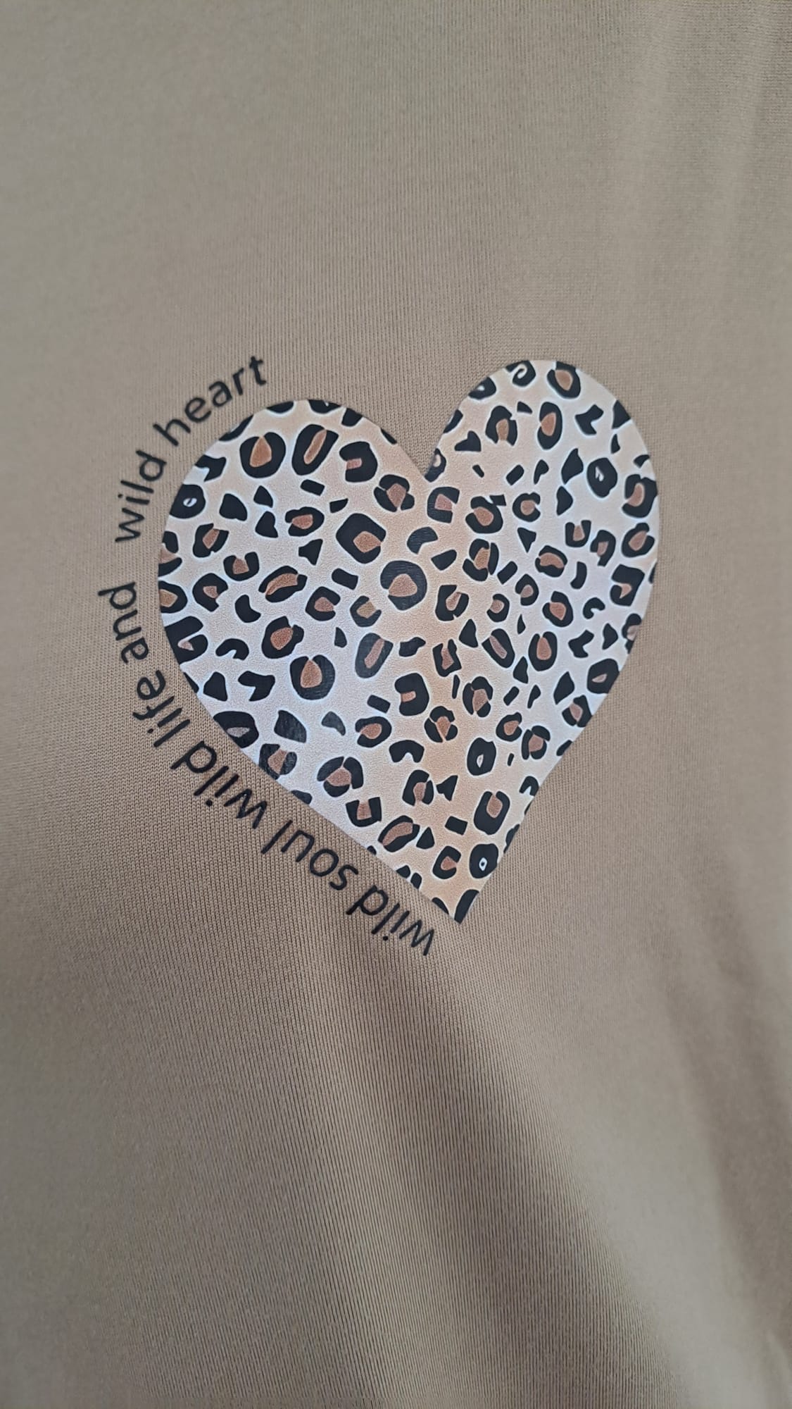 Shirt "Wild Heart" 11065 Leoprint Camel