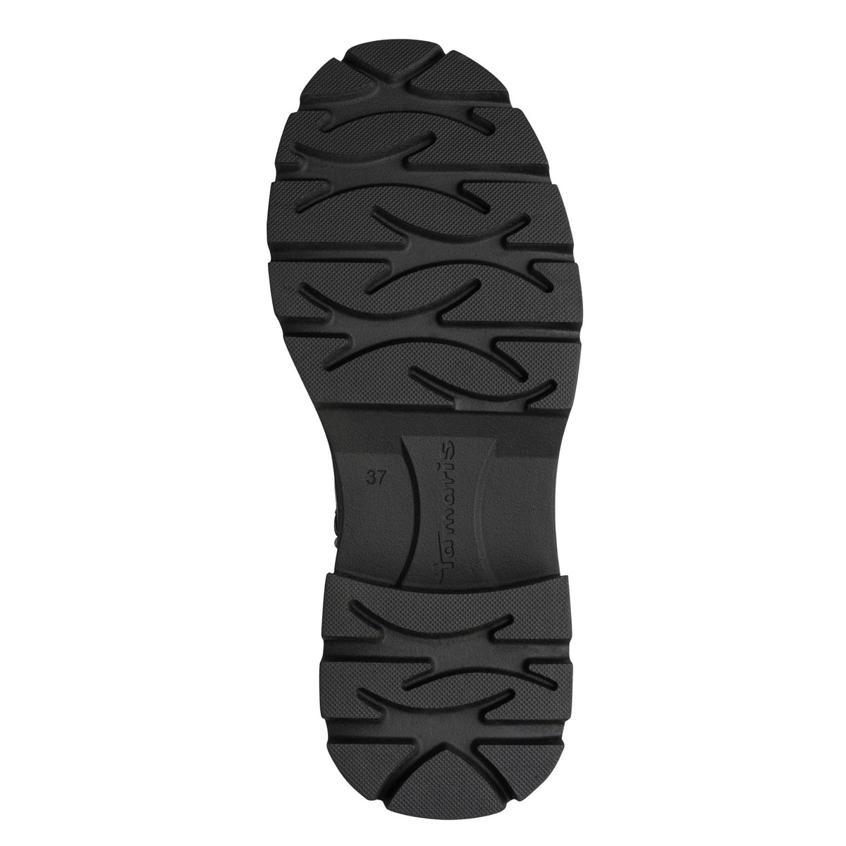 Tamaris Stiefelette 25416 Schwarz - Vegan - Profil der Laufsohle
