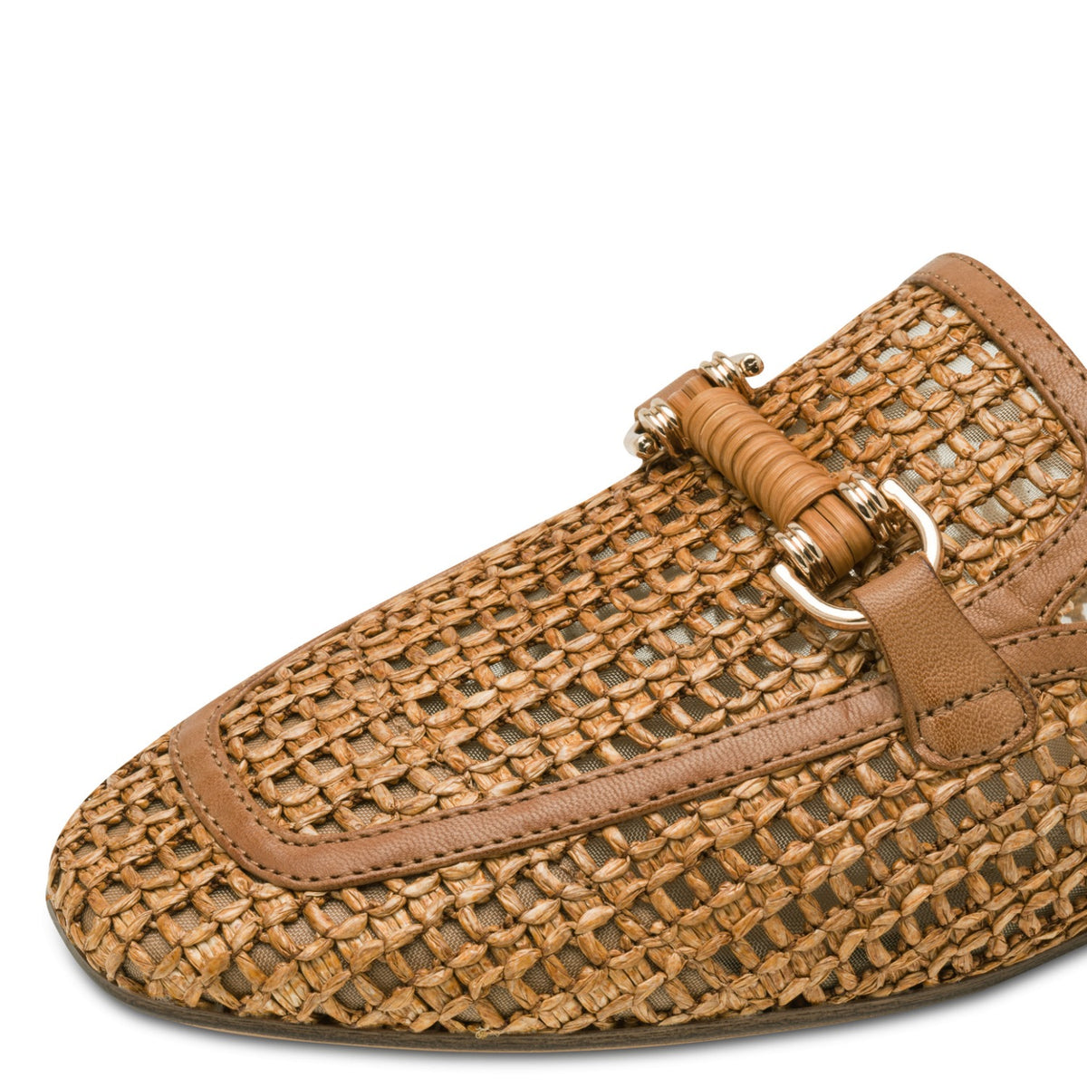Tamaris Pantolette 27304 Cognac - Touch-it Fußbett, Leder – Detailansicht