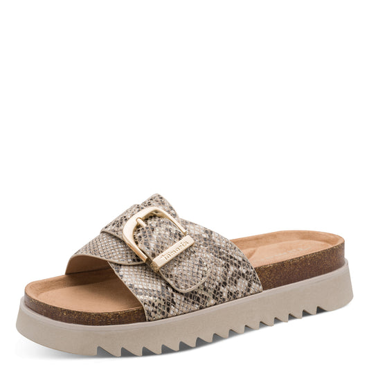 Tamaris Pantolette 27401 Beige Snake