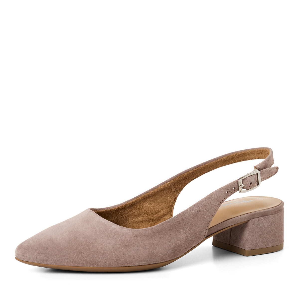 Tamaris Slingpumps 29500 Taupe | Leder & Touch-it Fußbett - Frontansicht