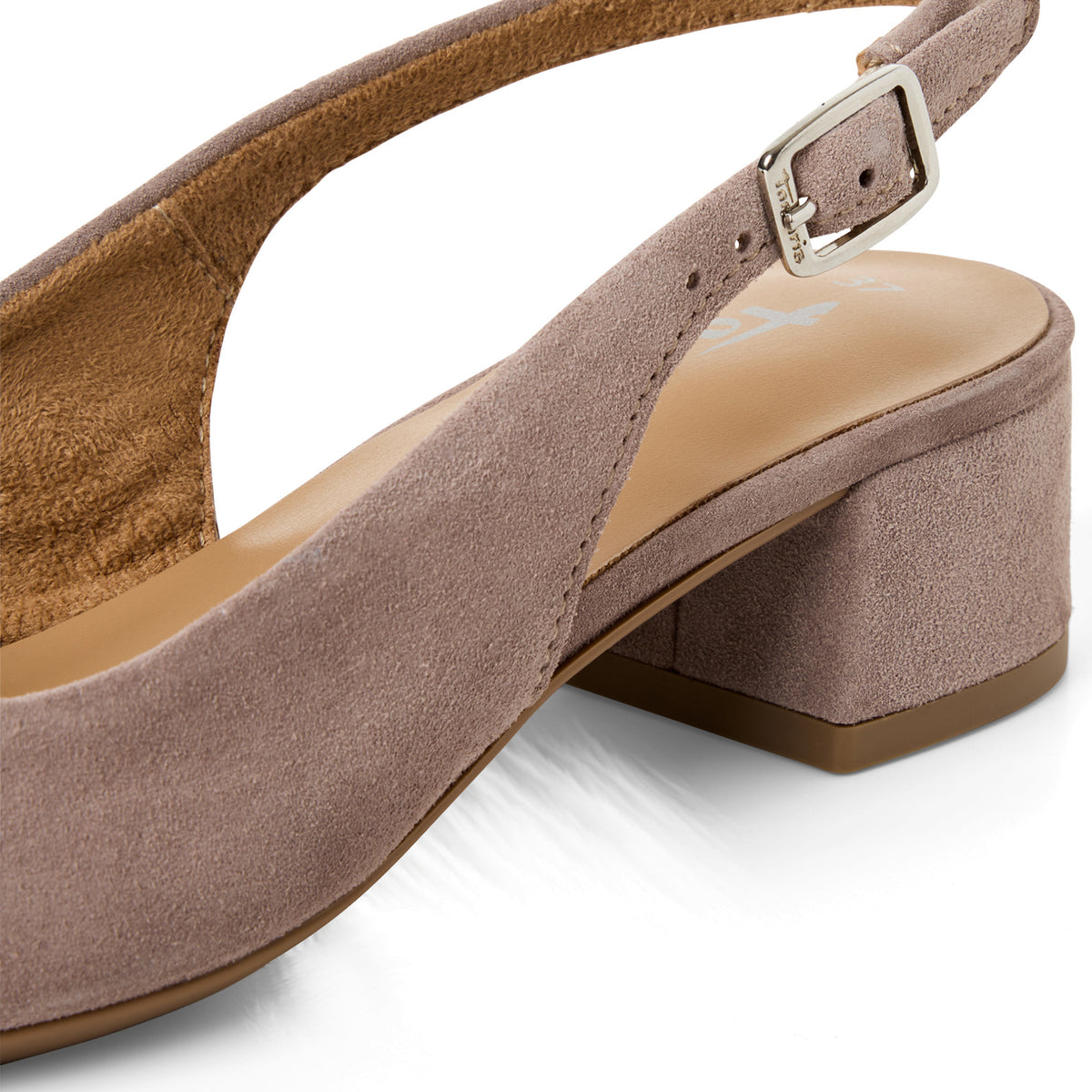 Tamaris Slingpumps 29500 Taupe | Leder & Touch-it Fußbett - Detailansicht