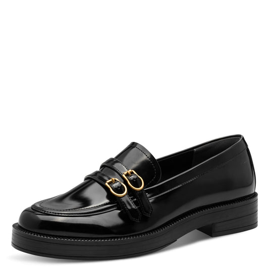 Tamaris Slipper 24348 Schwarz - Vegan mit Fußbett - Vorderansicht