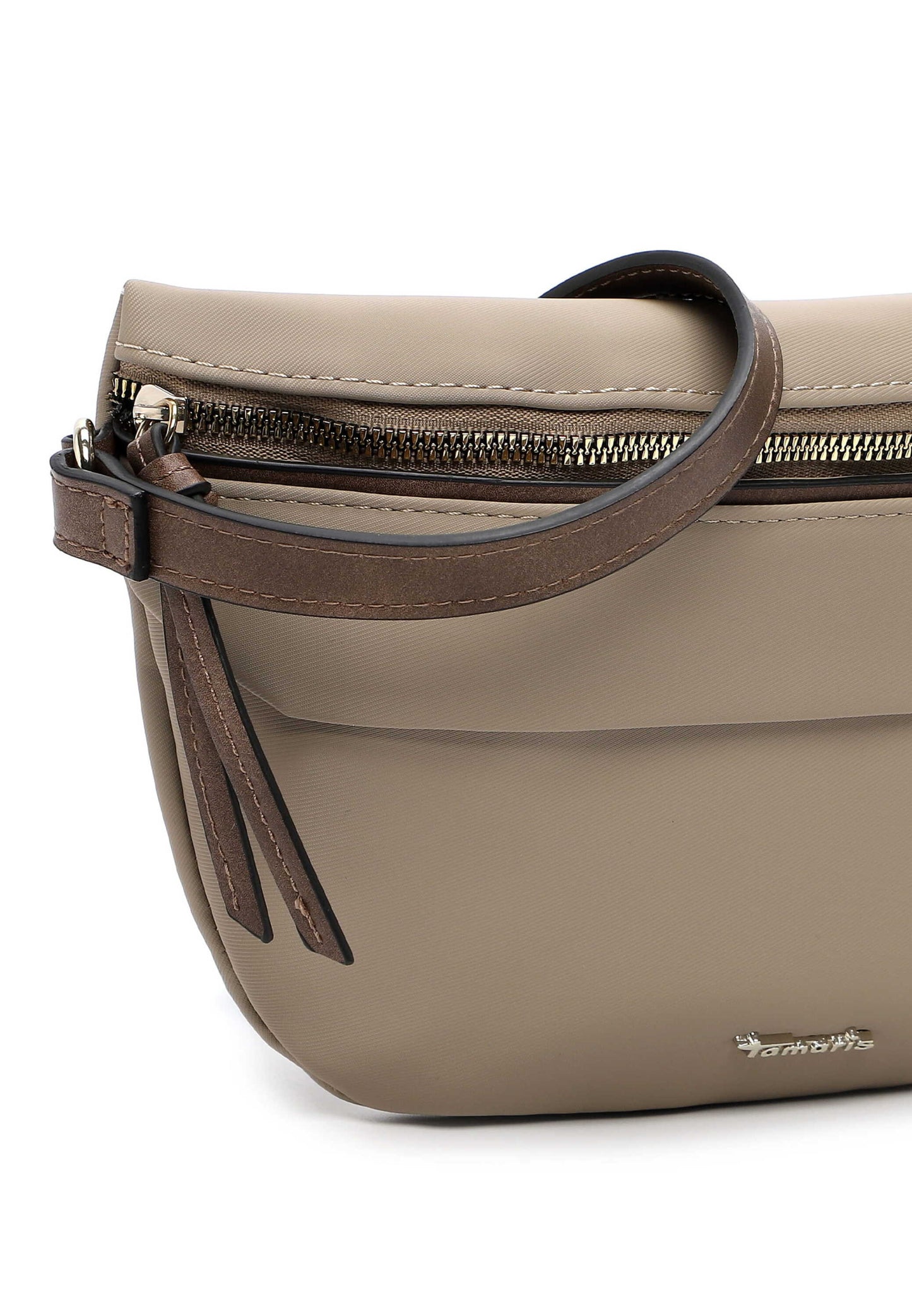 Tamaris Crossbody 34731 Sand Beige - Perfekt für Alltag & Freizeit Detailansicht Reißverschluss