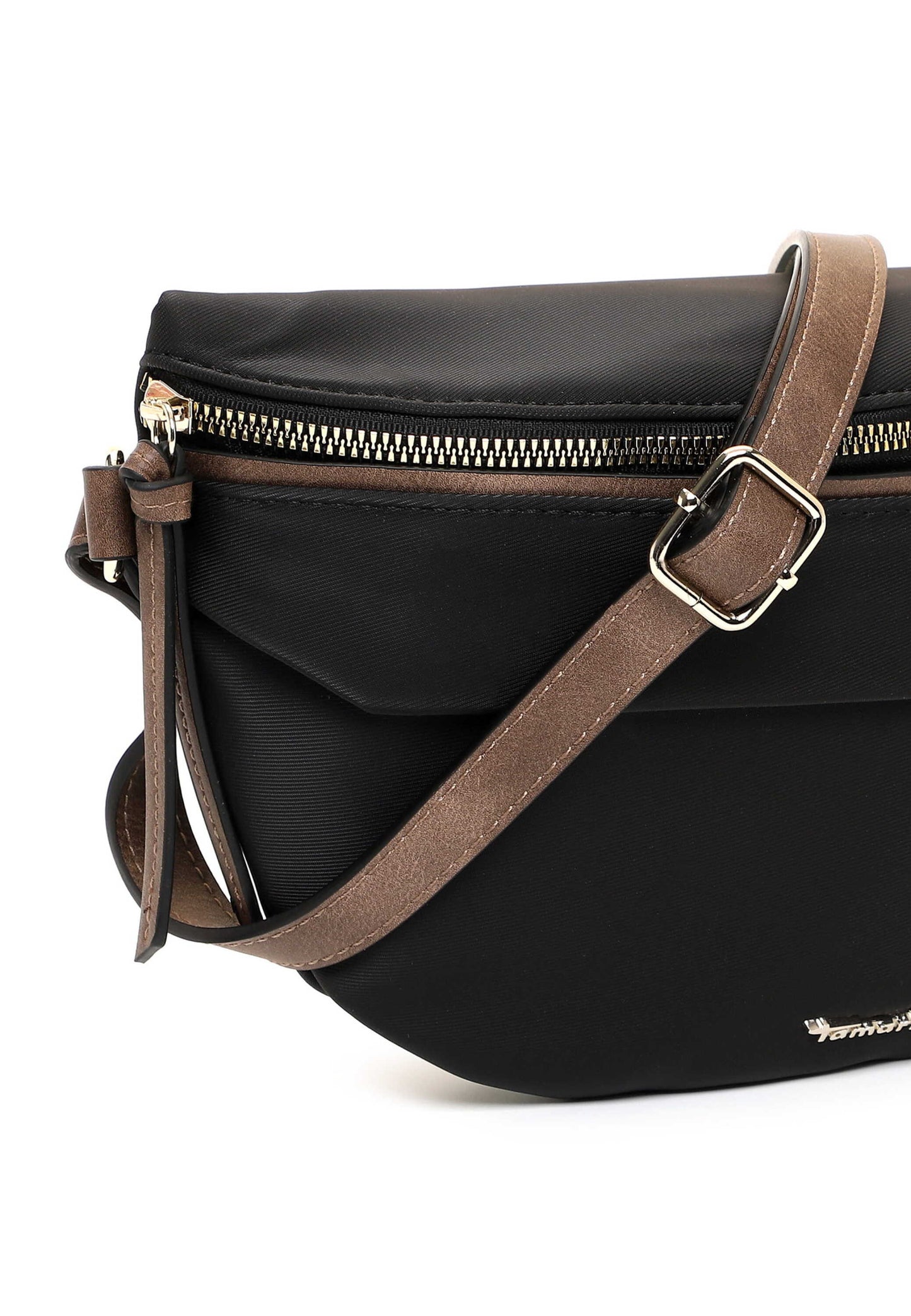 Tamaris Crossbody 34731 Schwarz - Perfekt für Alltag & Freizeit Detailansicht Reißverschluss