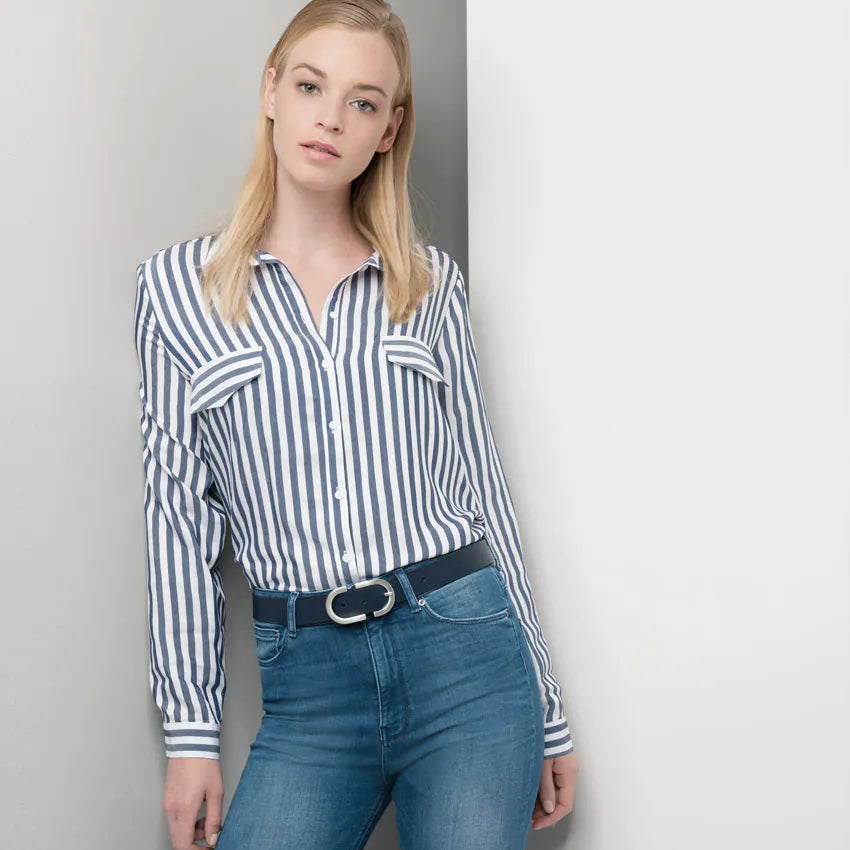 Bernd Götz Ledergürtel 301613 Silbergrau