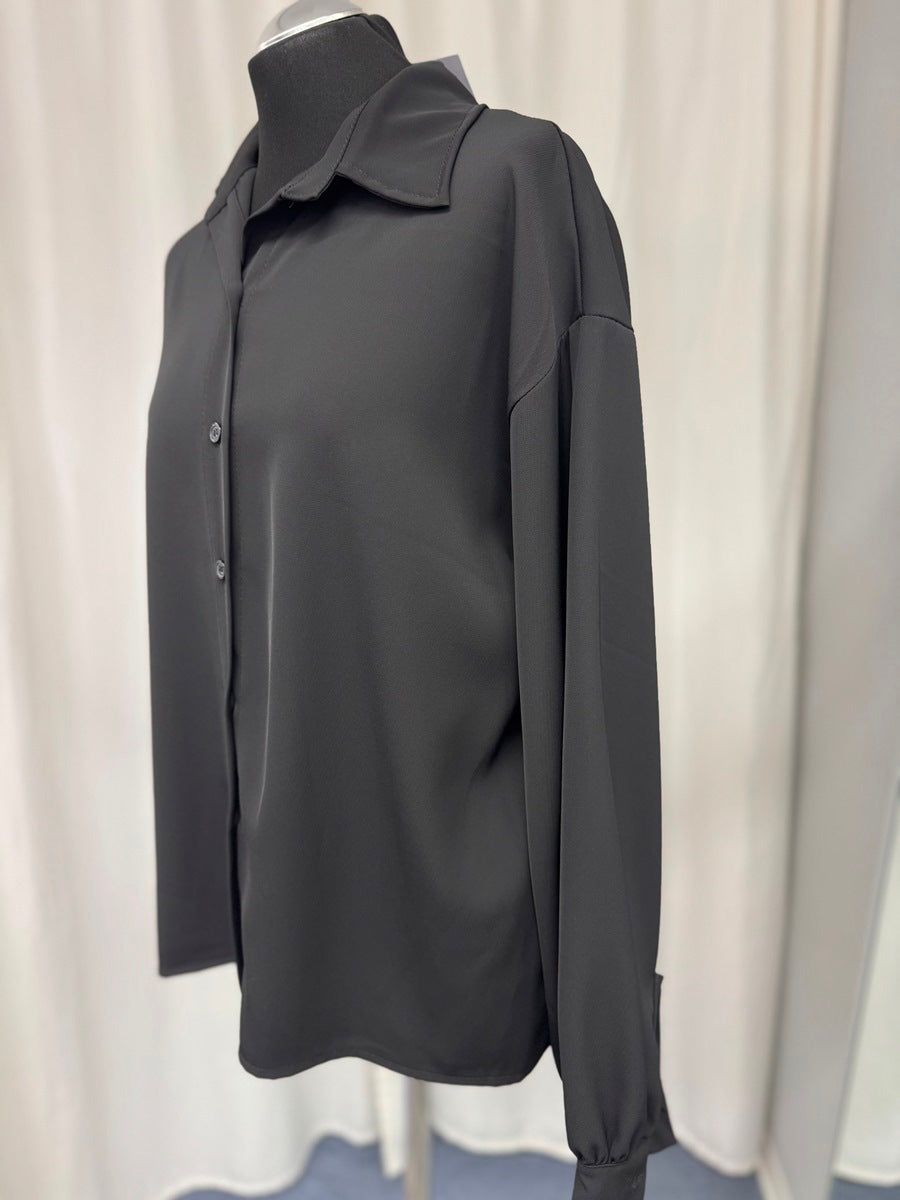 SM Youngfashion Bluse 91108 Schwarz