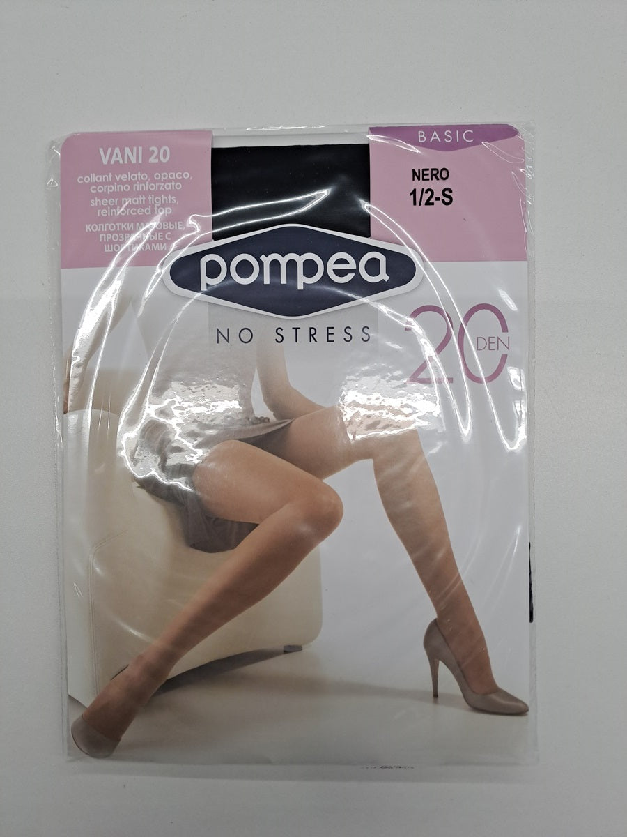 Pompea Strumpfhose 7002 schwarz 20 DEN