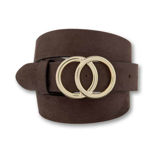 Bernd Götz Echtledergürtel in Mocca mit Goldschließe | Modell 301695
