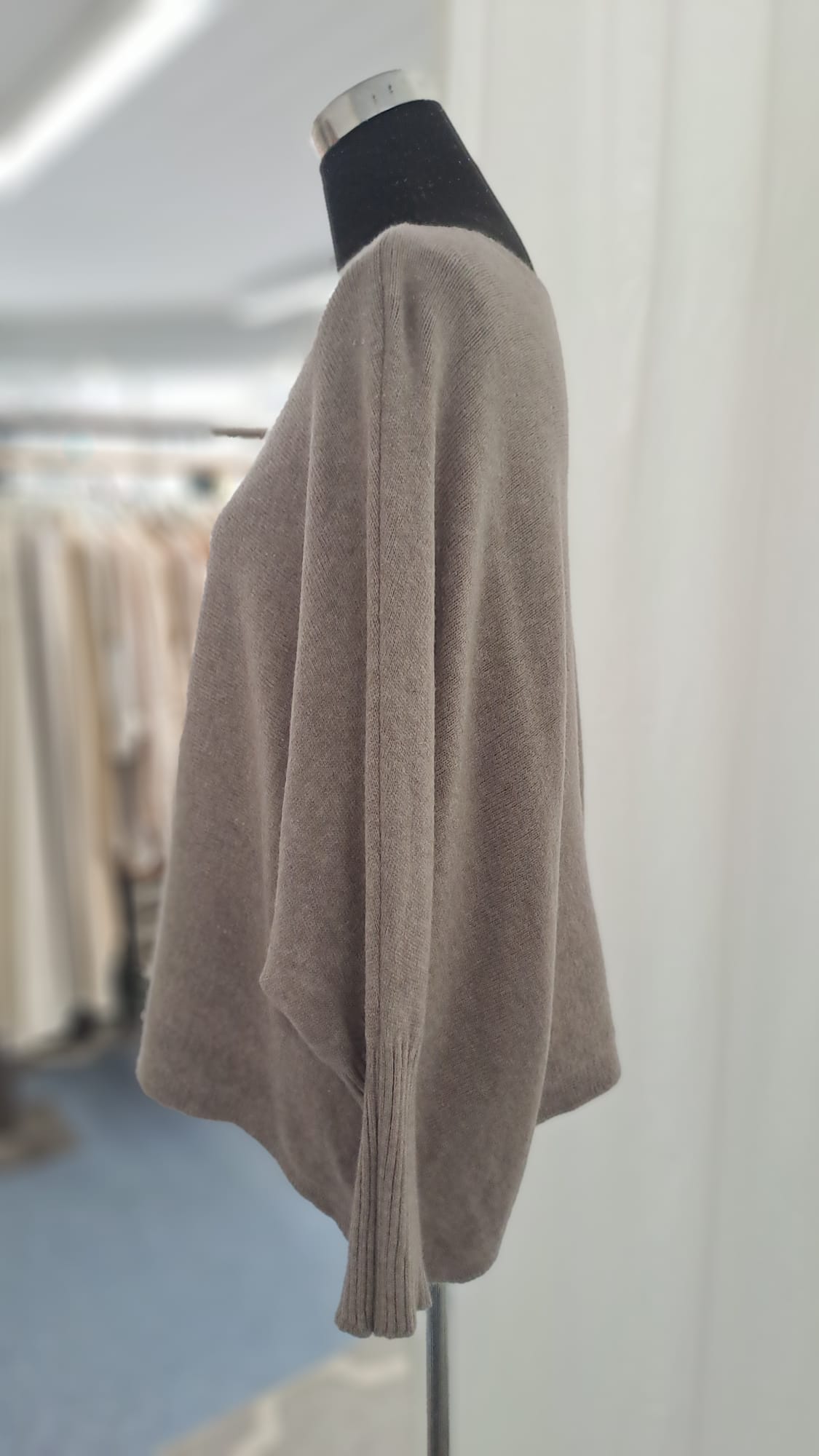 Strickpullover Taupe - Charme Mode 6962 - Seitenansicht