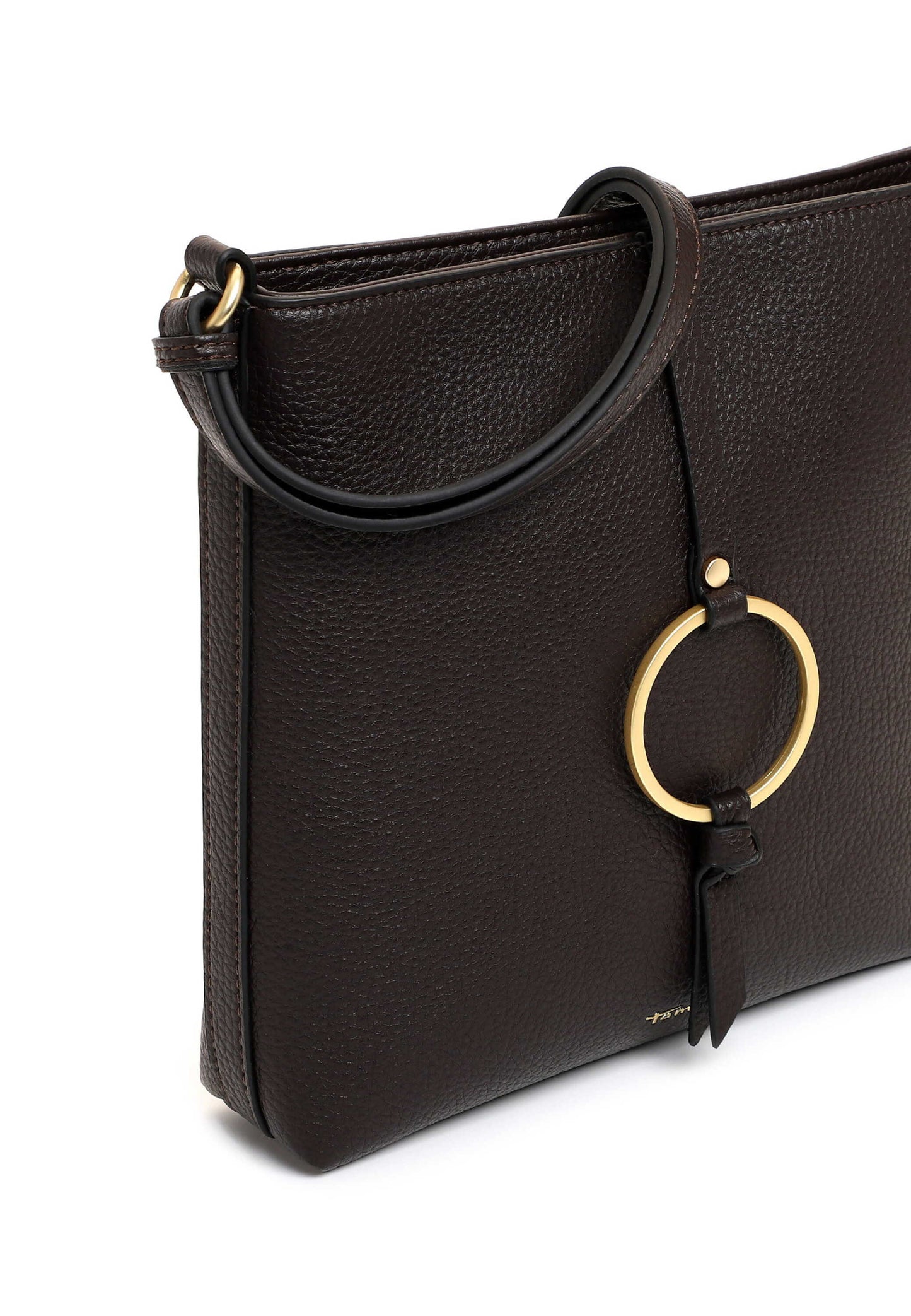 Tamaris Crossover 34821 Dunkelbraun - Praktisch und stilvoll zugleich Detailansicht Golddetails