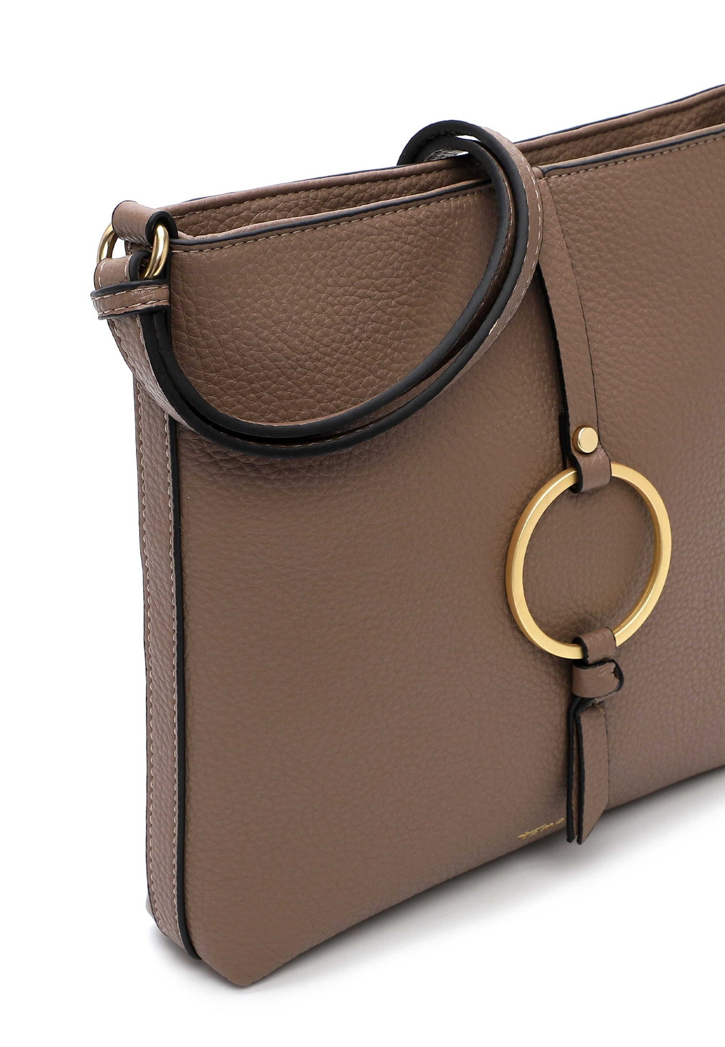 Tamaris Crossover 34821 Taupe - Praktisch und stilvoll zugleich - Detailansicht Golddetails