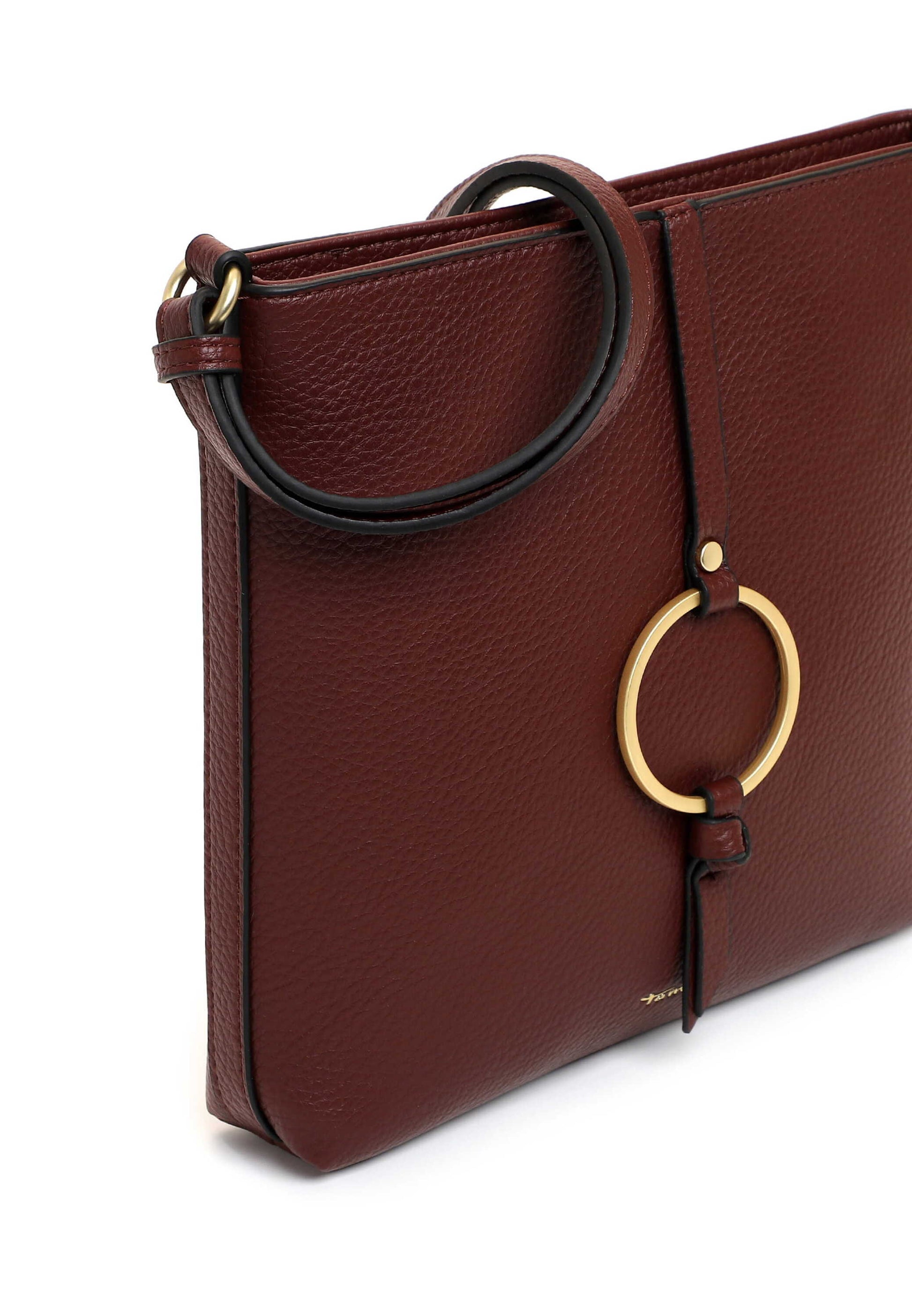 Tamaris Crossover 34821 Weinrot - Praktisch und stilvoll zugleich Detailansicht Golddetails