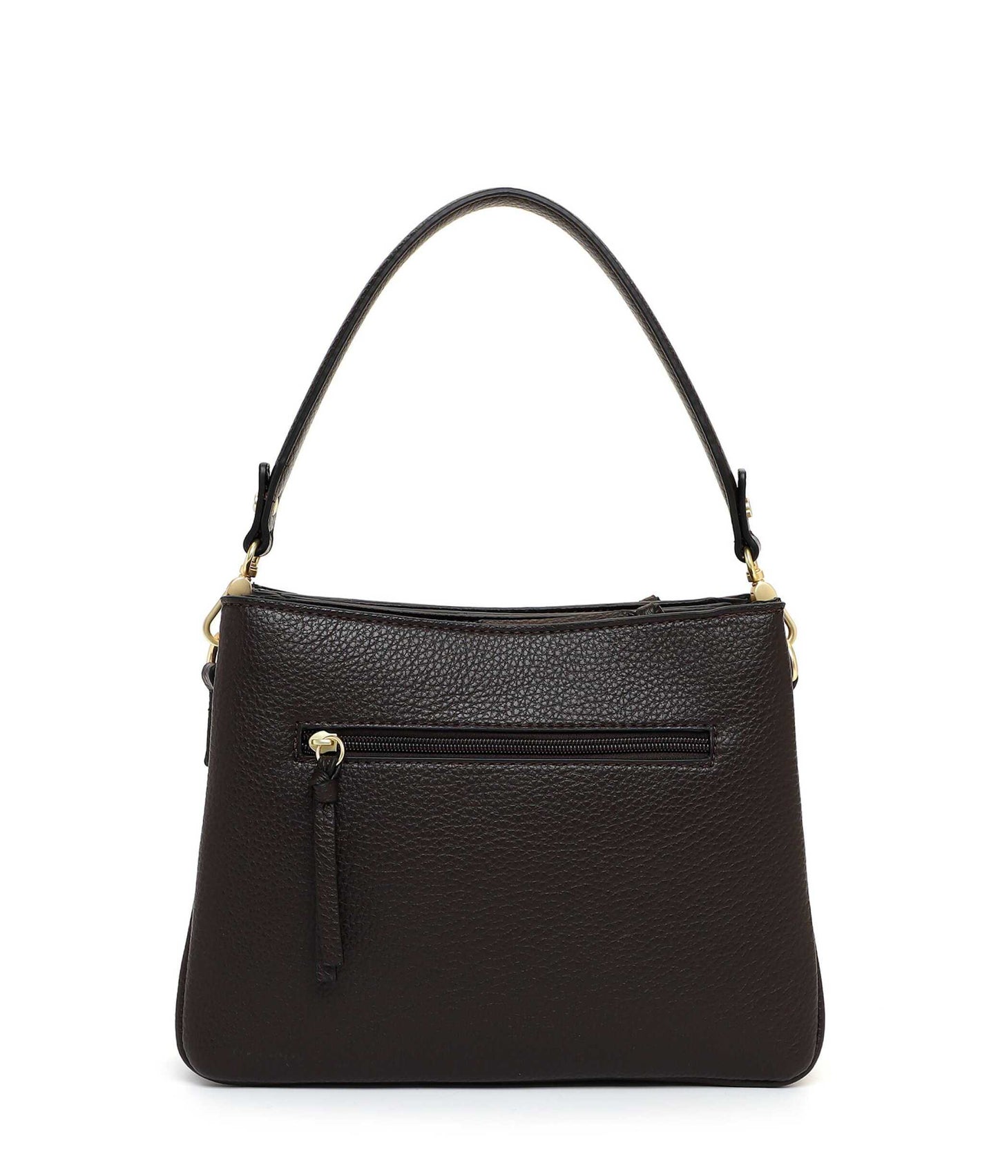 Tamaris Handtasche 34823 Dunkelbraun - für Büro, City & Freizeit Rückansicht