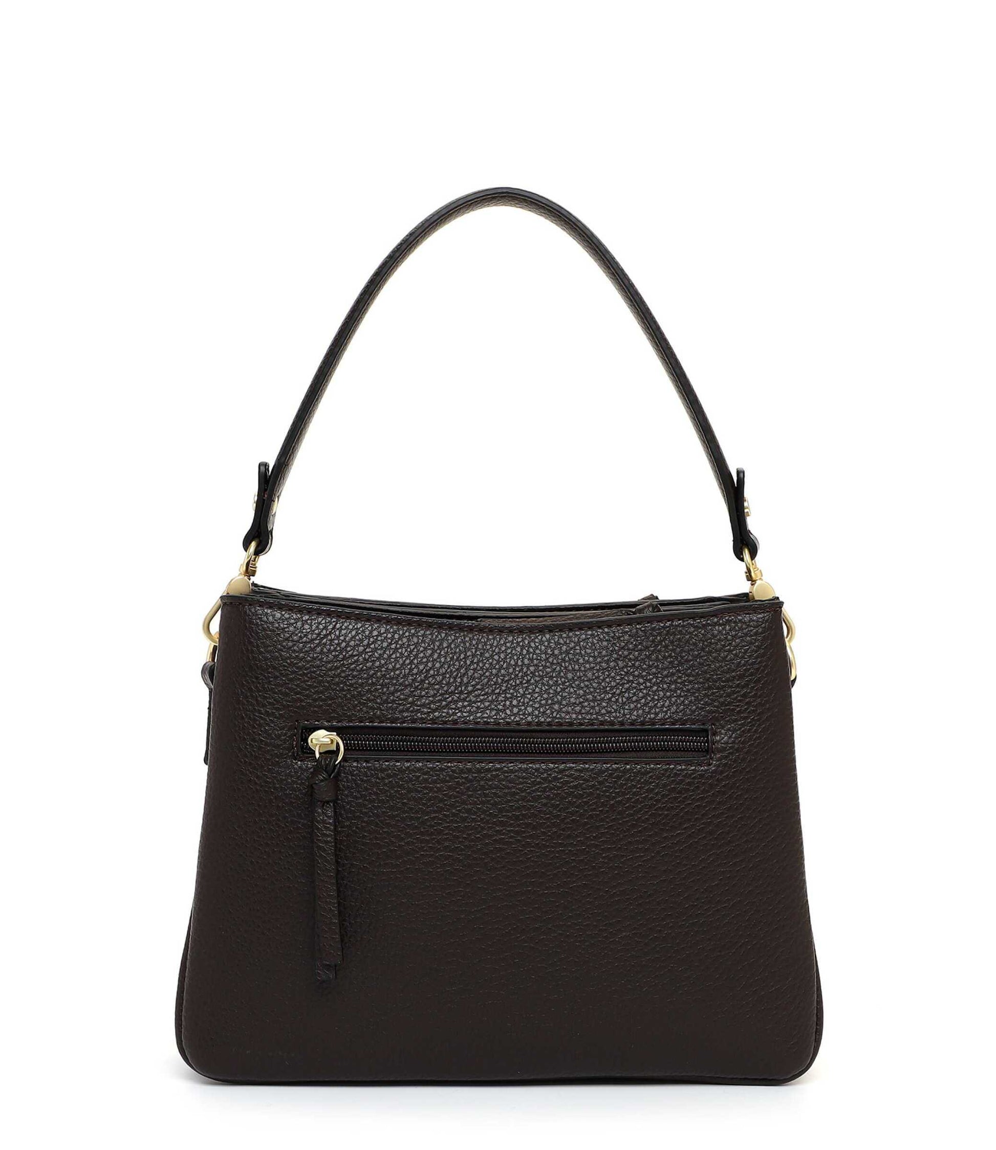 Tamaris Handtasche 34823 Dunkelbraun - für Büro, City & Freizeit Rückansicht