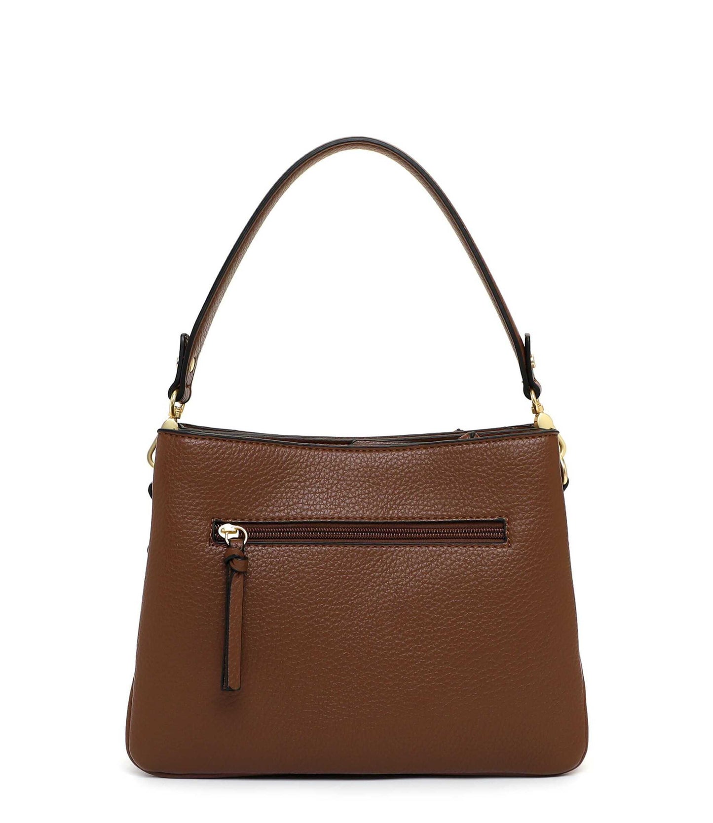 Tamaris Handtasche 34823 Cognac - für Büro, City & Freizeit - Detailansicht Reißverschluss