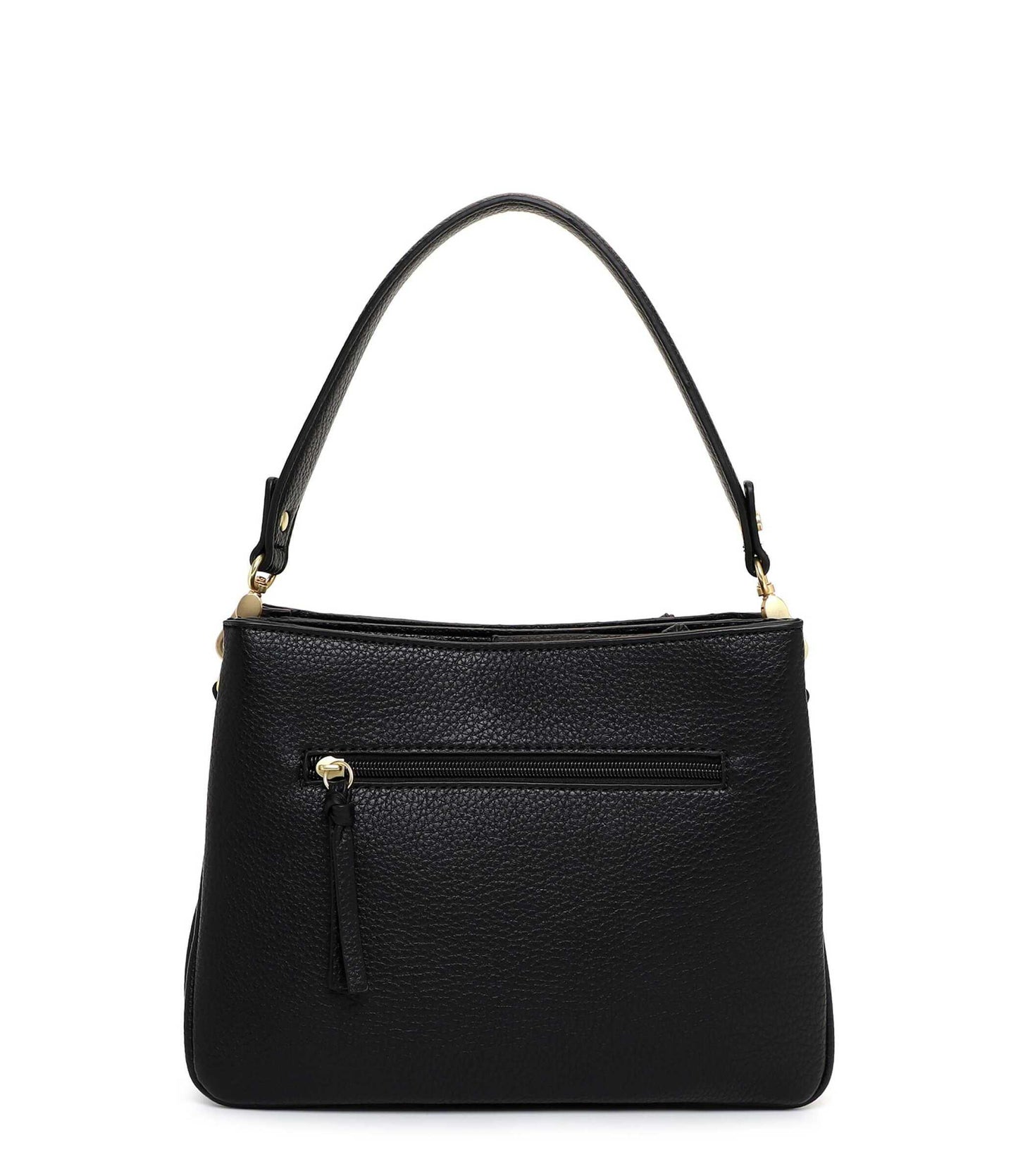 Tamaris Handtasche 34823 Schwarz - für Büro, City & Freizeit - Detailansicht Reißverschluss