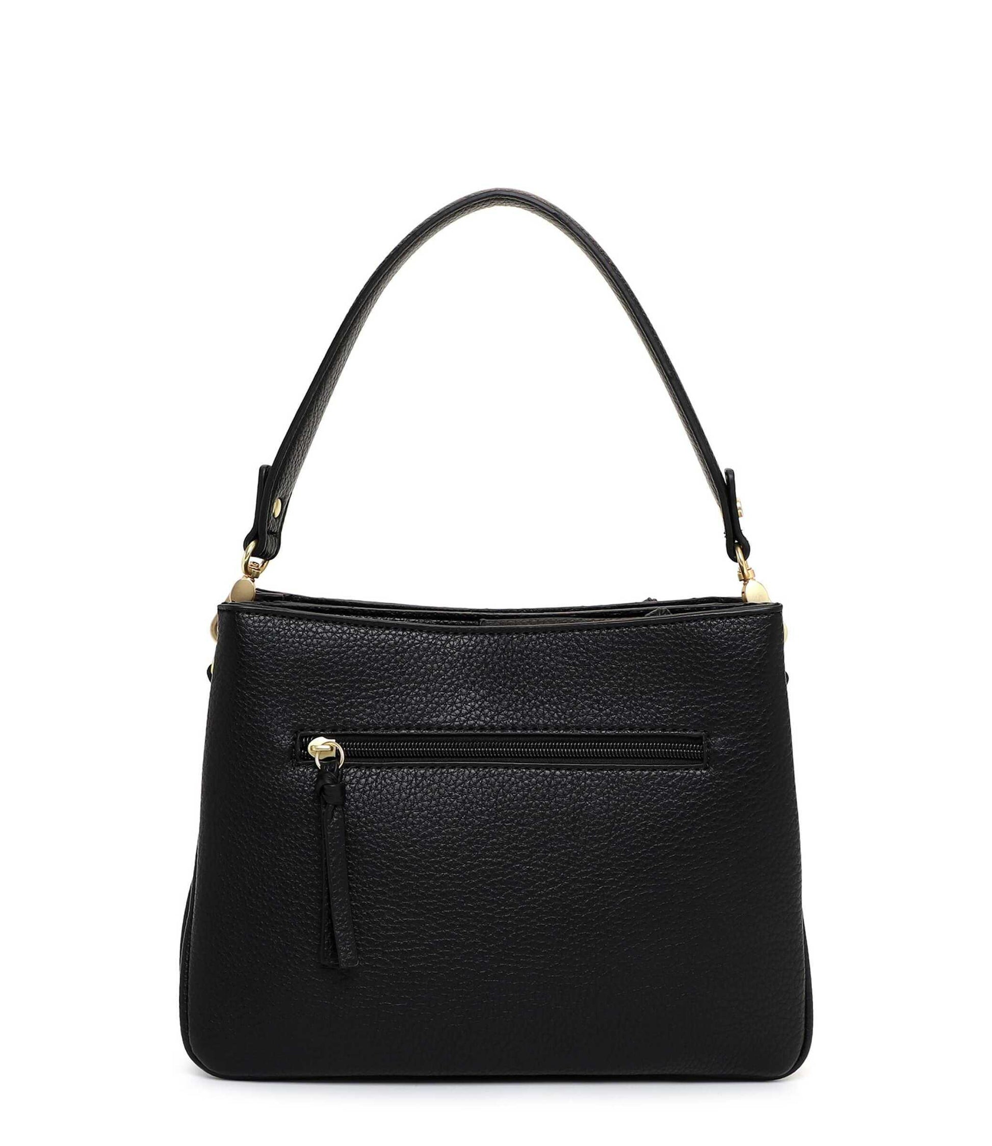 Tamaris Handtasche 34823 Schwarz - für Büro, City & Freizeit - Detailansicht Reißverschluss
