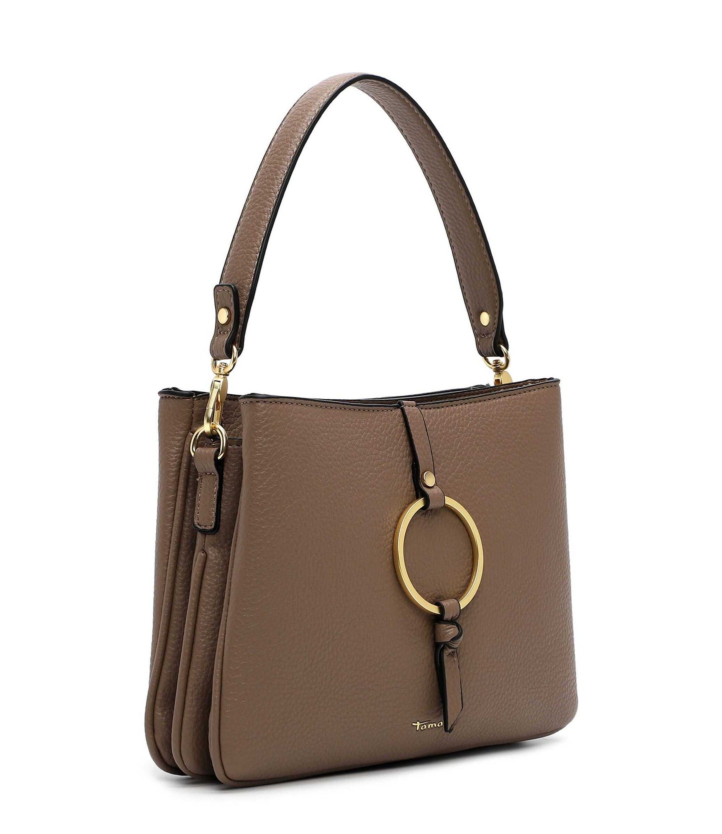 Tamaris Handtasche 34823 Taupe - für Büro, City & Freizeit - Frontansicht