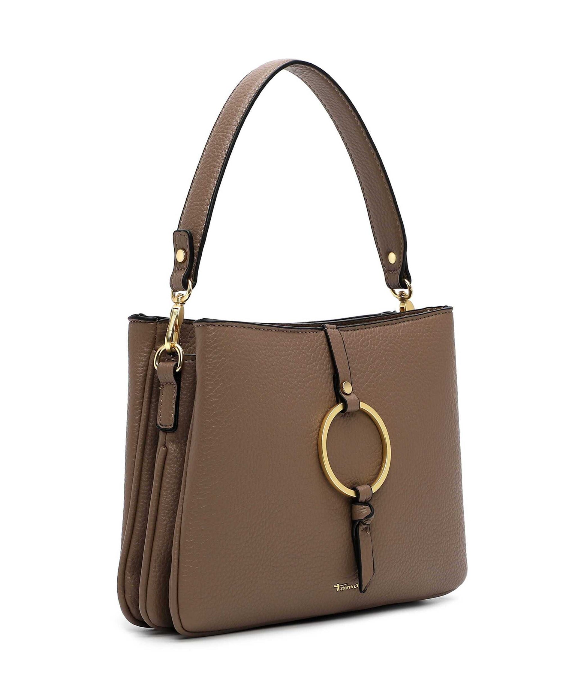 Tamaris Handtasche 34823 Taupe - für Büro, City & Freizeit - Frontansicht