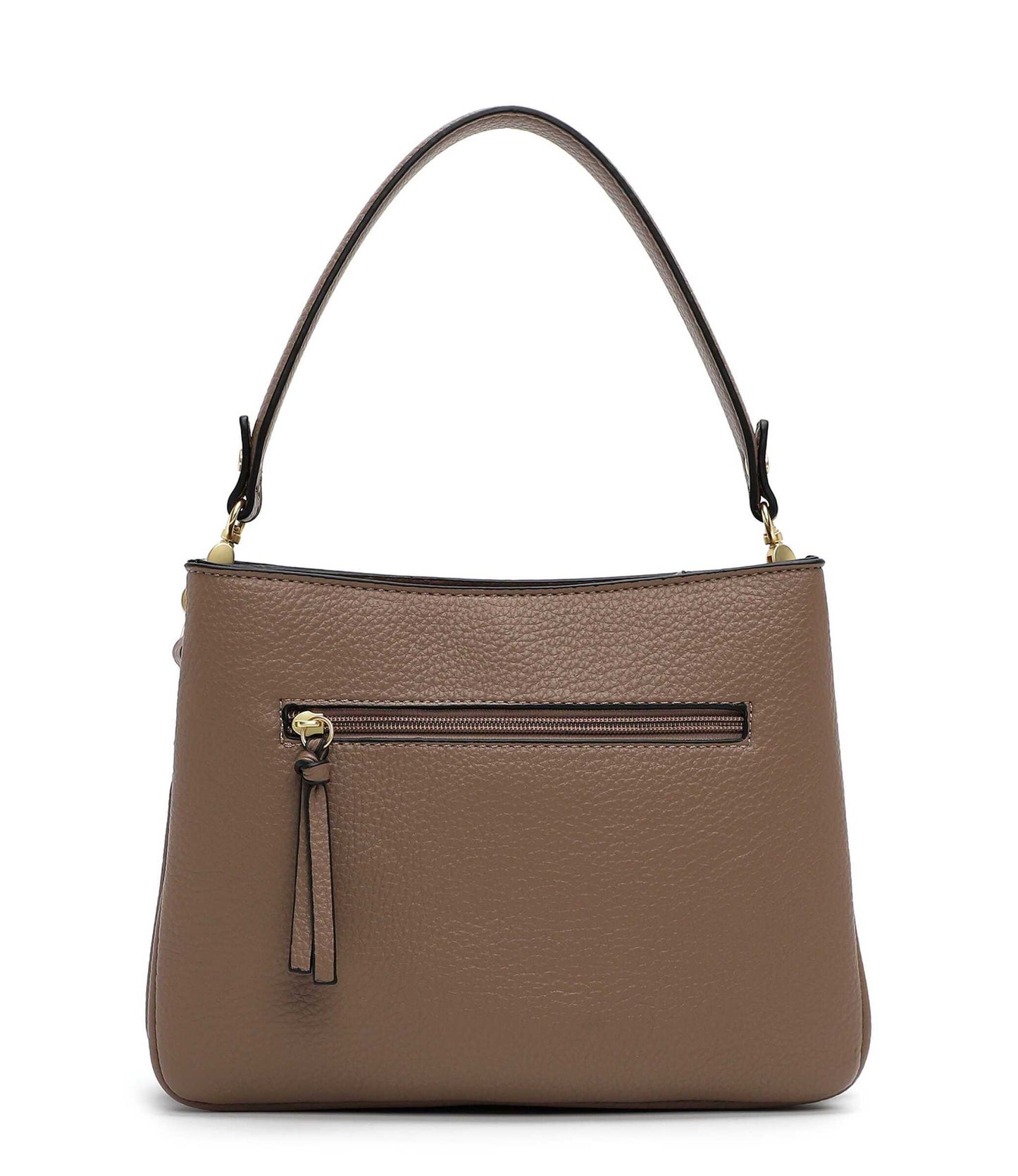 Tamaris Handtasche 34823 Taupe - für Büro, City & Freizeit - Detailansicht Reißverschluss