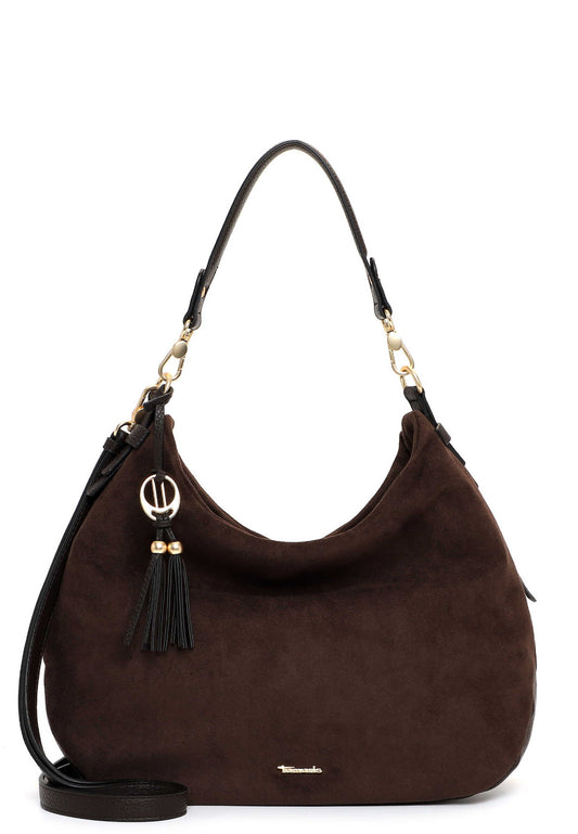 Tamaris Beuteltasche 34882 Dunkelbraun - Modern & alltagstauglich Seitenansicht