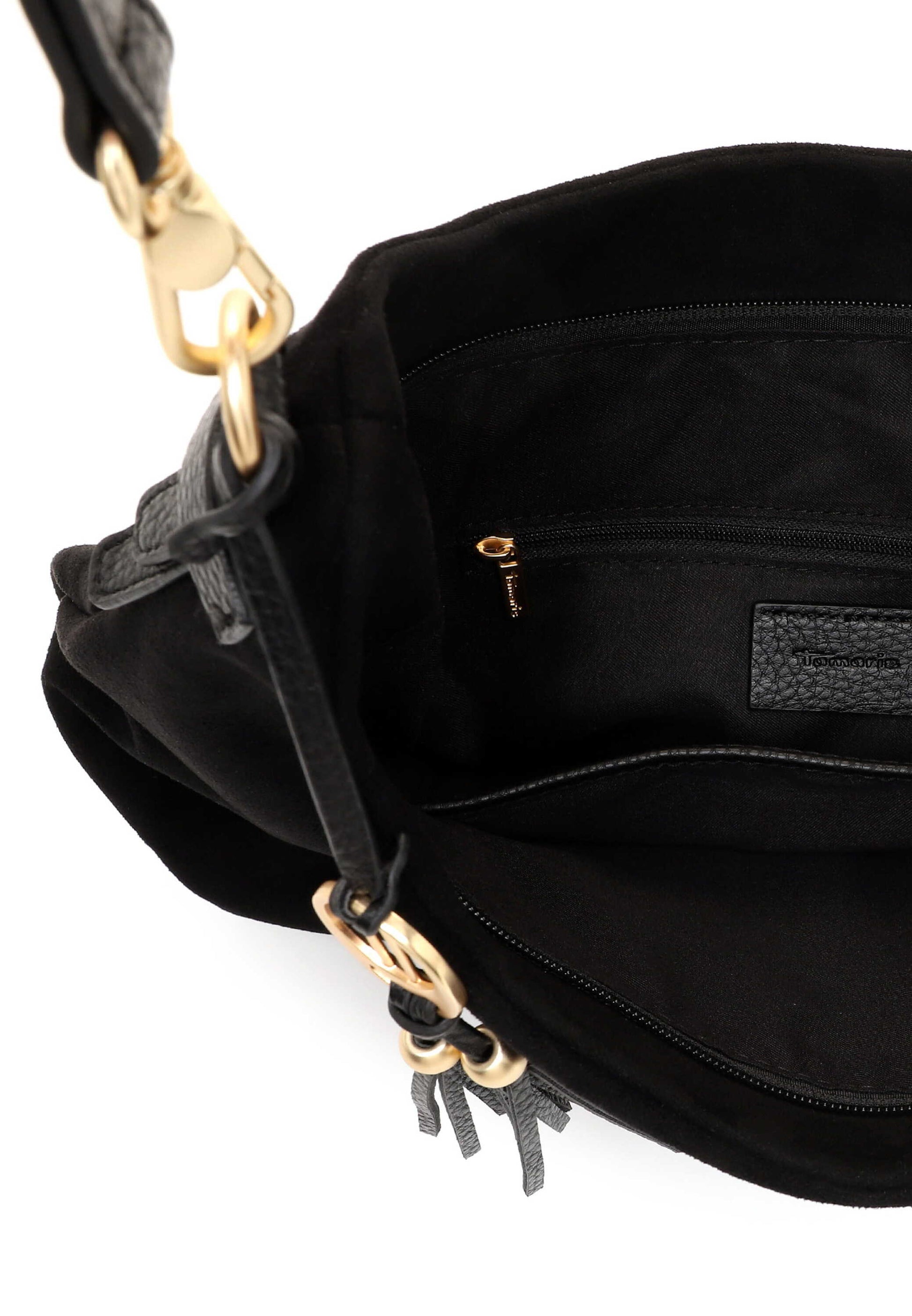 Tamaris Beuteltasche 34882 Schwarz - Modern & alltagstauglich Detailansicht Innenleben