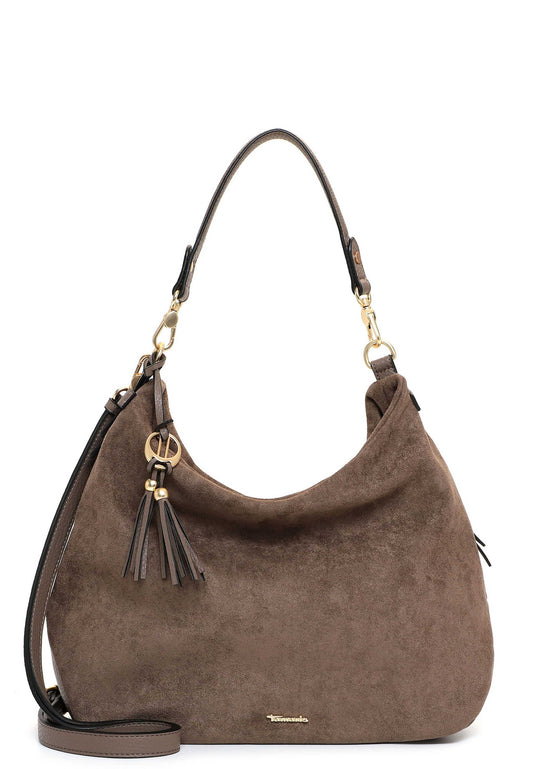 Tamaris Beuteltasche 34882 Taupe - Modern & alltagstauglich Seitenansicht