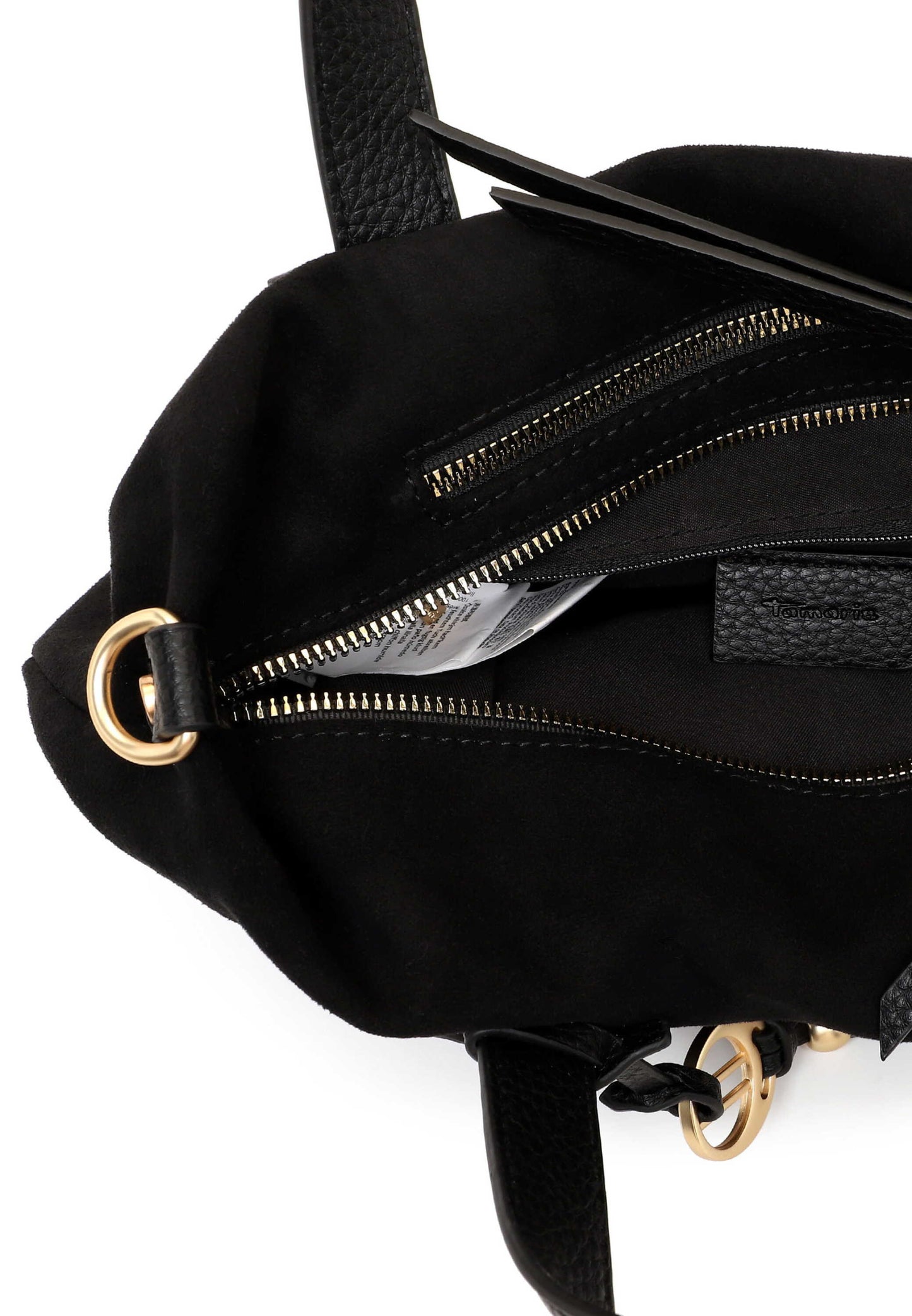 Tamaris Cityshopper 34883 Schwarz - Praktisch und stilvoll zugleich Detailansicht Reißverschluss