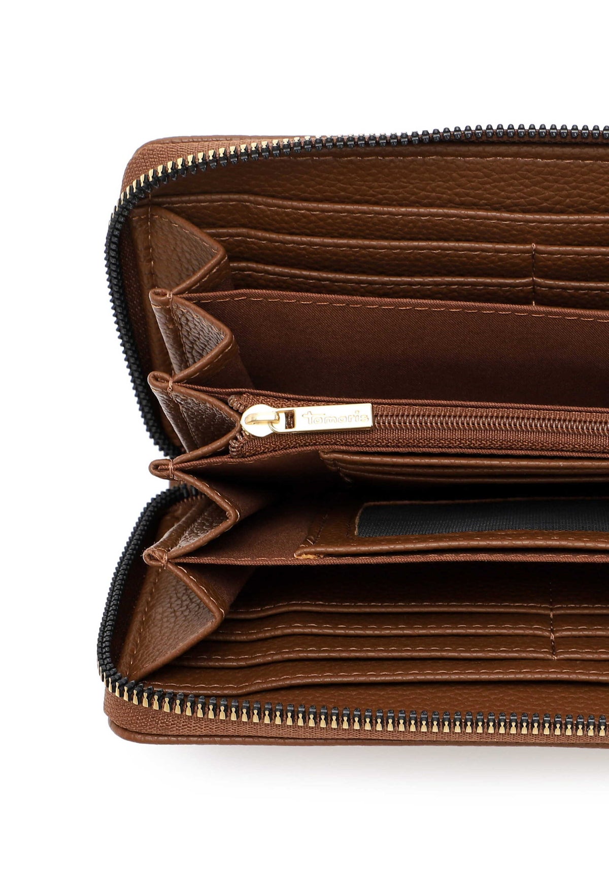 Tamaris Geldbörse 34846 Marissa Cognac - Detailansicht Innenleben