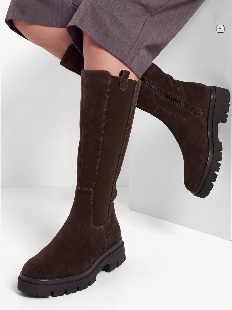 Tamaris Lederstiefel 25608 Mocca