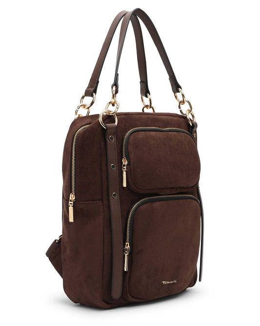 Tamaris Rucksack Manja 34876 Dunkelbraun - Seitenansicht