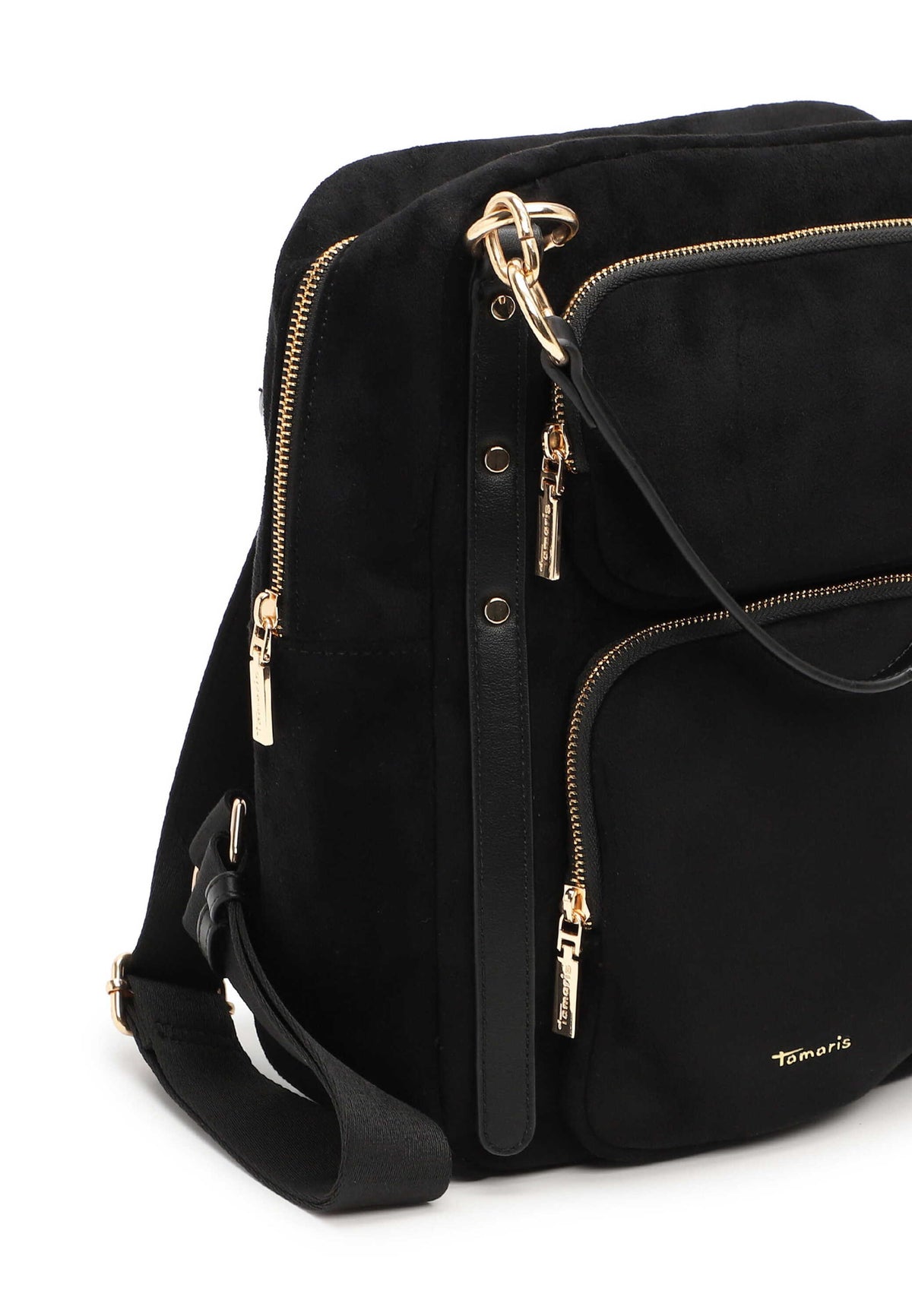 Tamaris Rucksack Manja 34876 Schwarz- Detailansicht der Verschlüsse