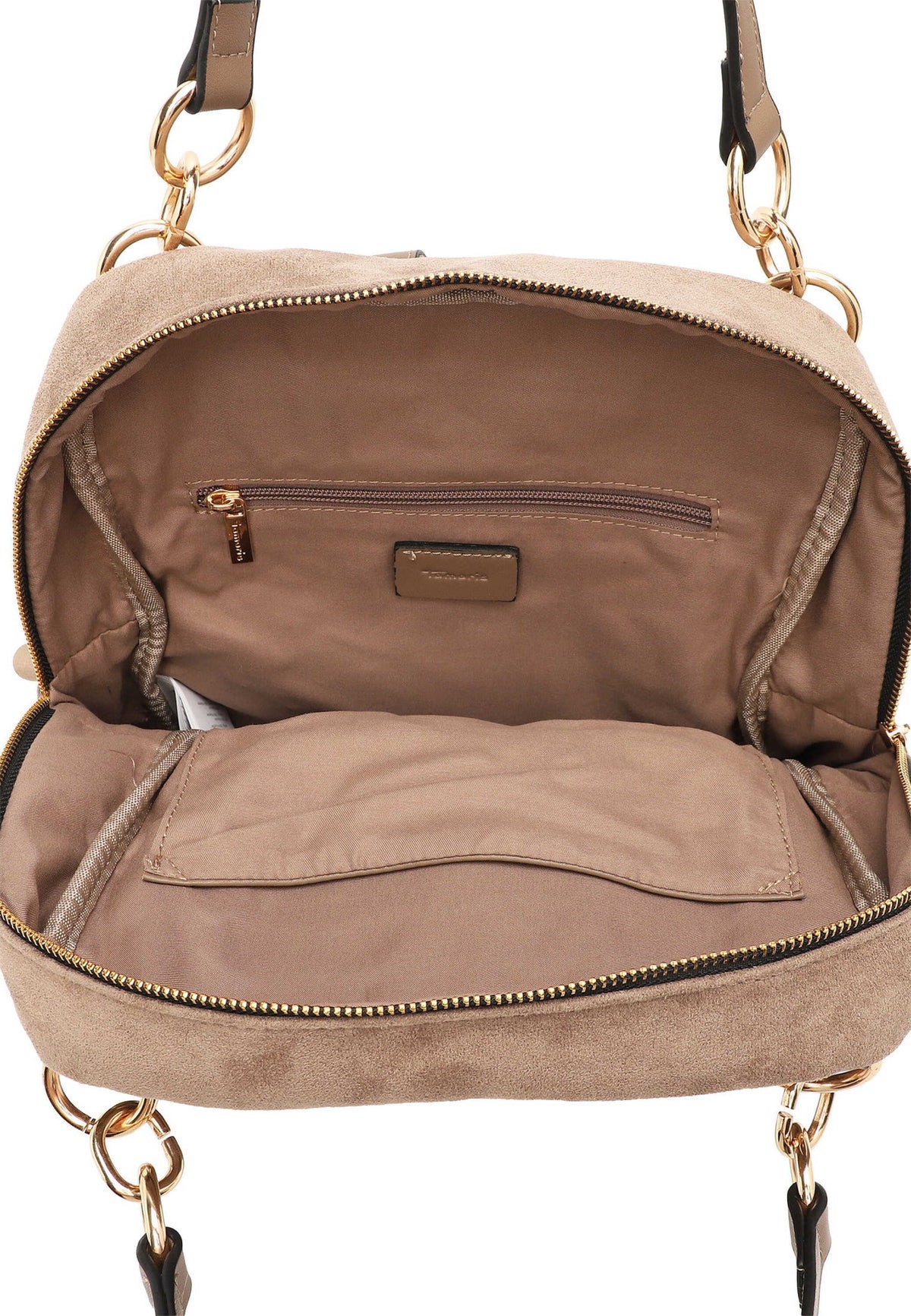 Tamaris Rucksack Manja 34876 Taupe- Detailansicht Innenleben