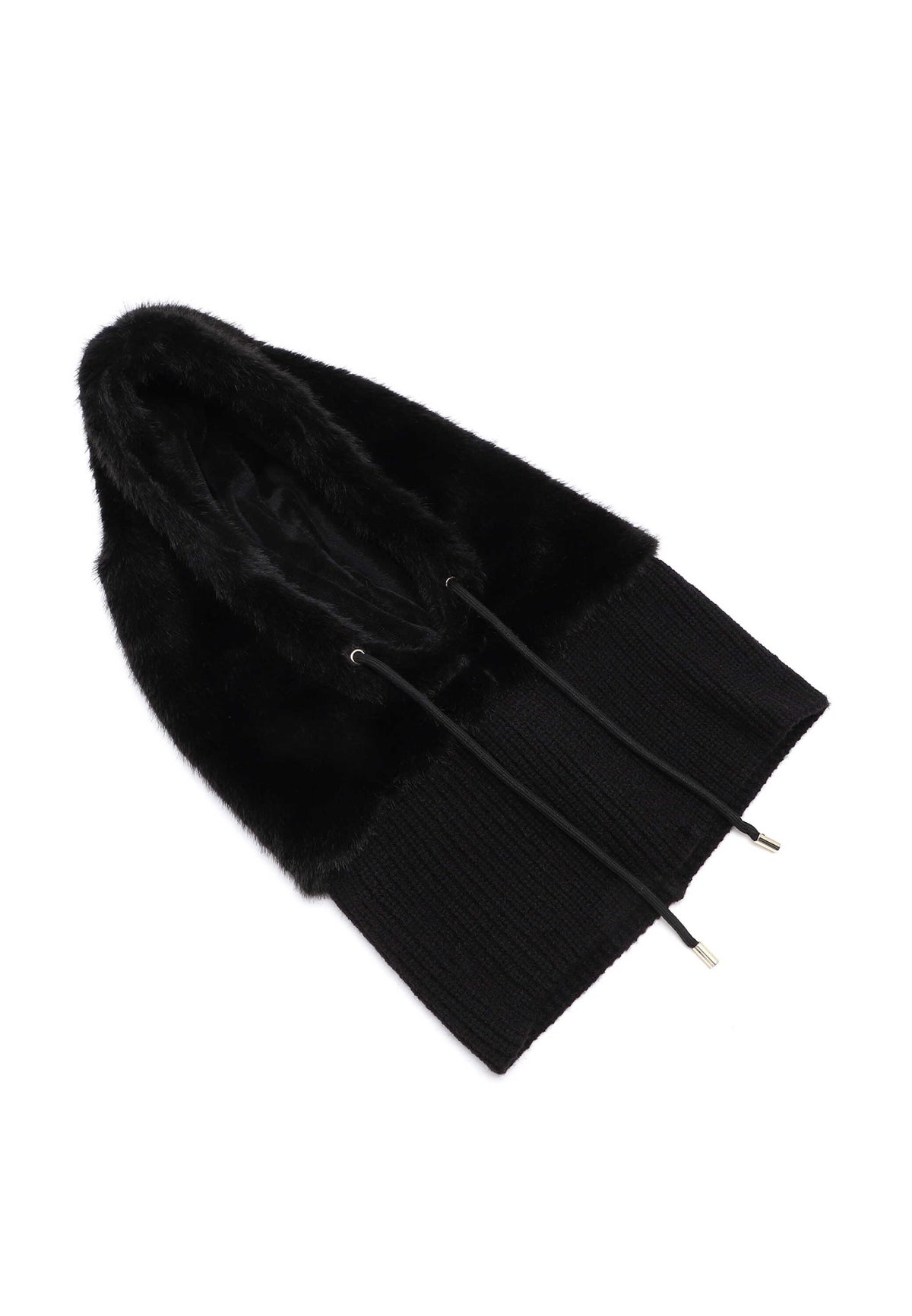 Tamaris Schalmütze Marijana 34745 Schwarz - stylischer Kapuzenschal